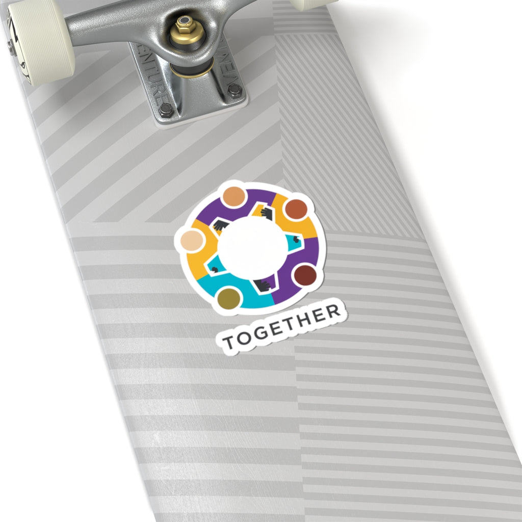 Together Solidarity Icon Sticker | Minimalist Equality Symbol