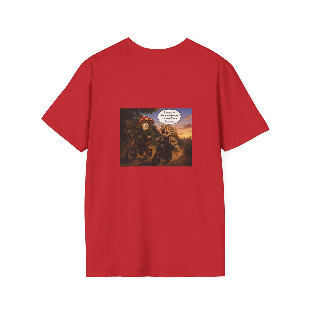 Mushroom Pun T-Shirt — "I used to be a mushroom, but now I’m fungi" Graphic Tee