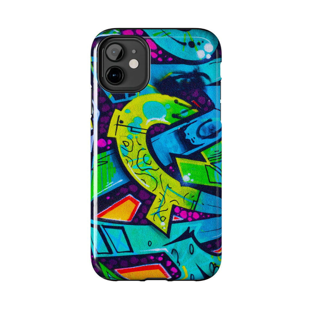 Vibrant Urban Tough Phone Case - Graffiti Design 1 for iPhones