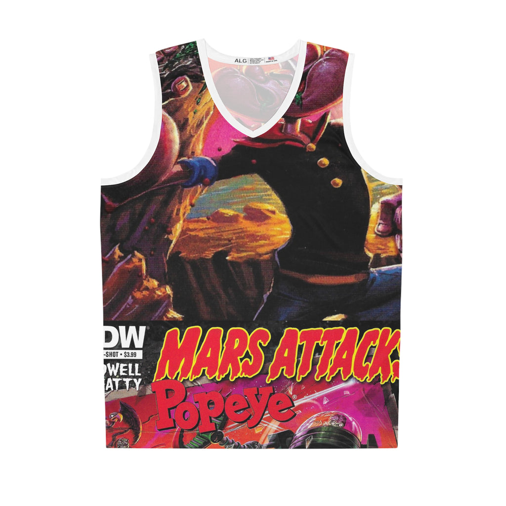 Popeye x Mars Attacks Graphic Basketball Jersey