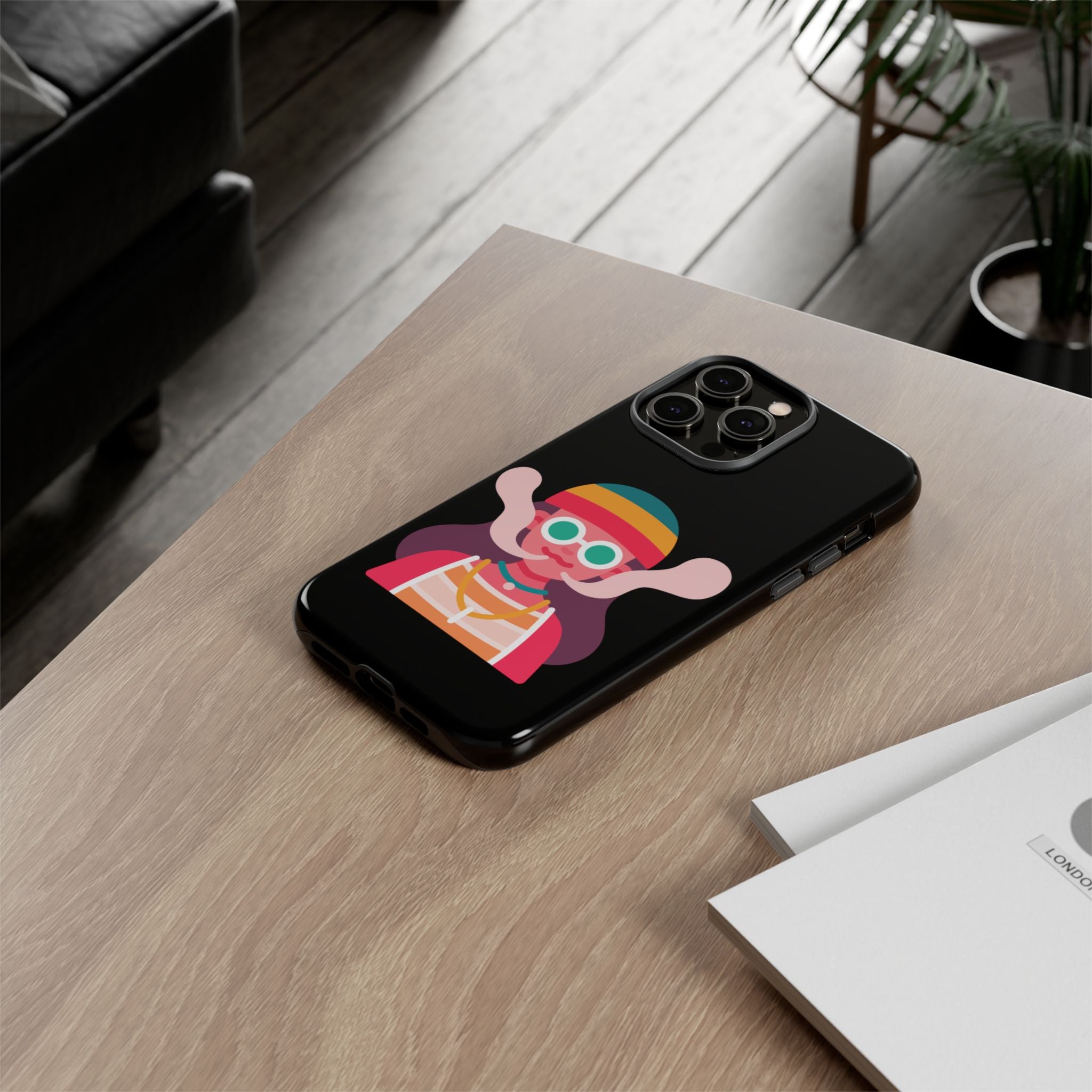 Black with Lil Stoner Tough Cases for iPhones