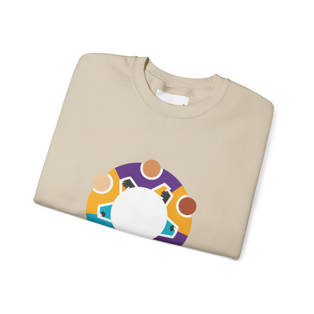 Solidarity Icon 'Together' Crewneck Sweatshirt | Equality Icon, Minimal Feminist Design