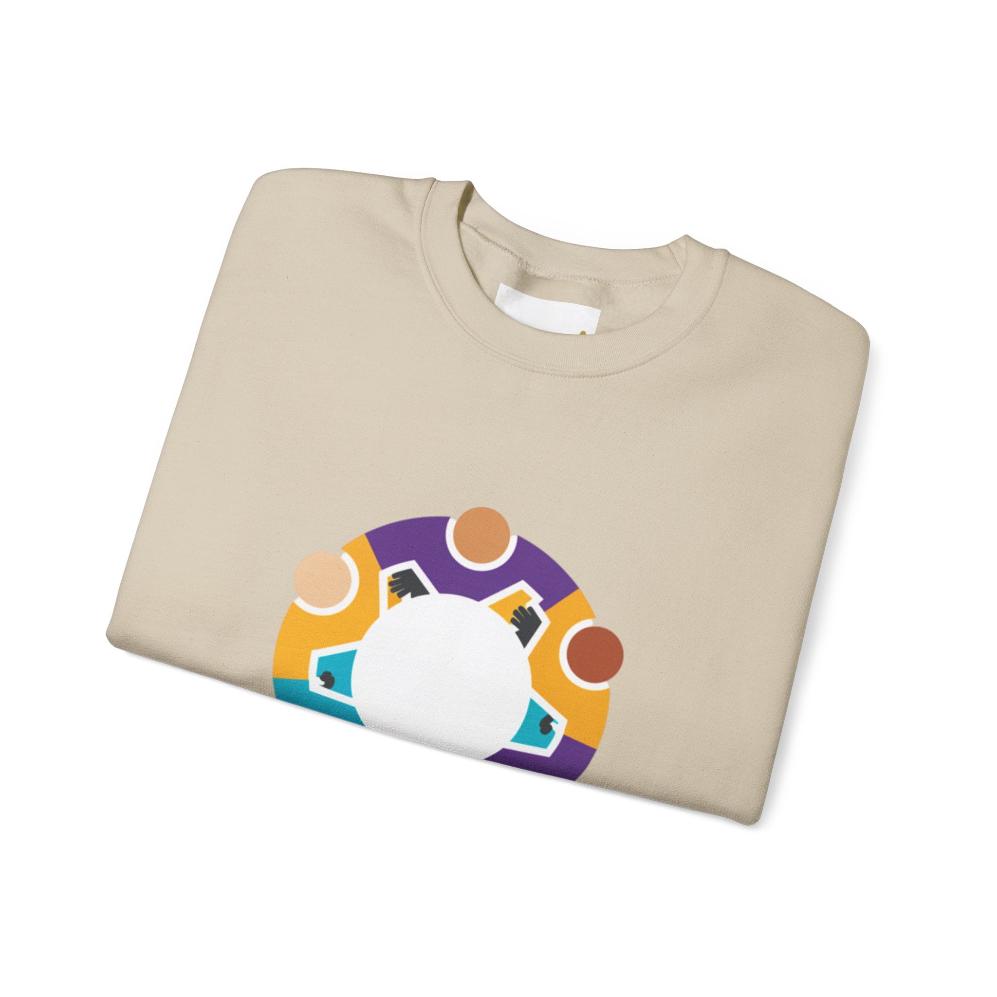 Solidarity Icon 'Together' Crewneck Sweatshirt | Equality Icon, Minimal Feminist Design