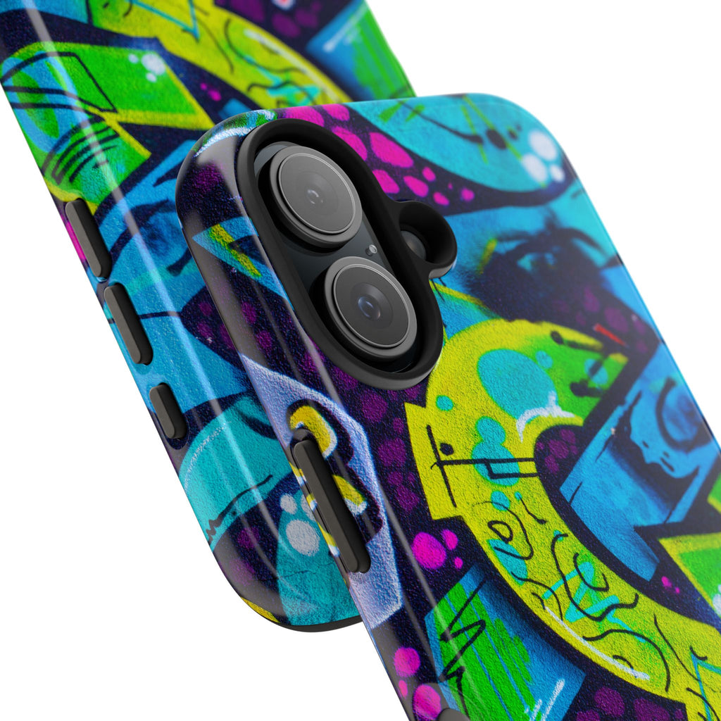 Vibrant Urban Tough Phone Case - Graffiti Design 1 for iPhones