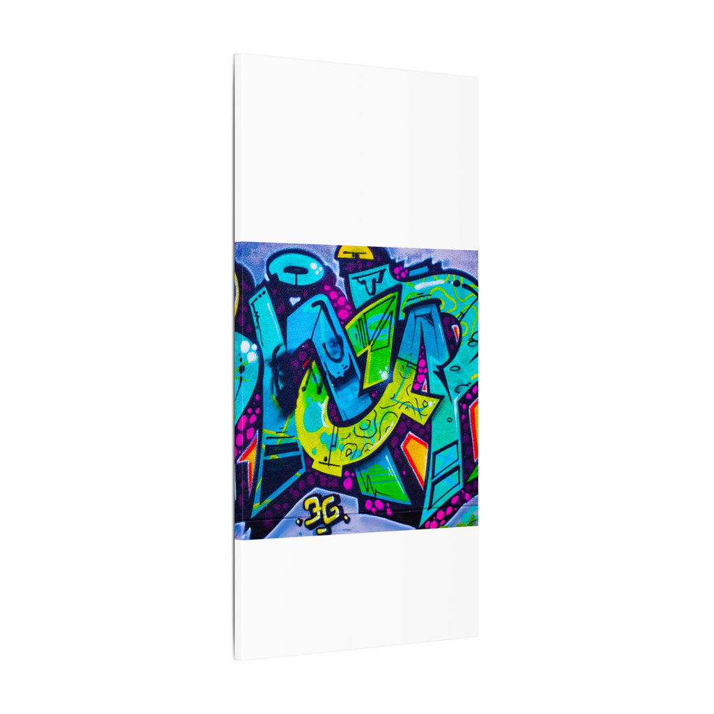 Graffiti Street Art Matte Canvas Print — Vibrant Urban Wall Art