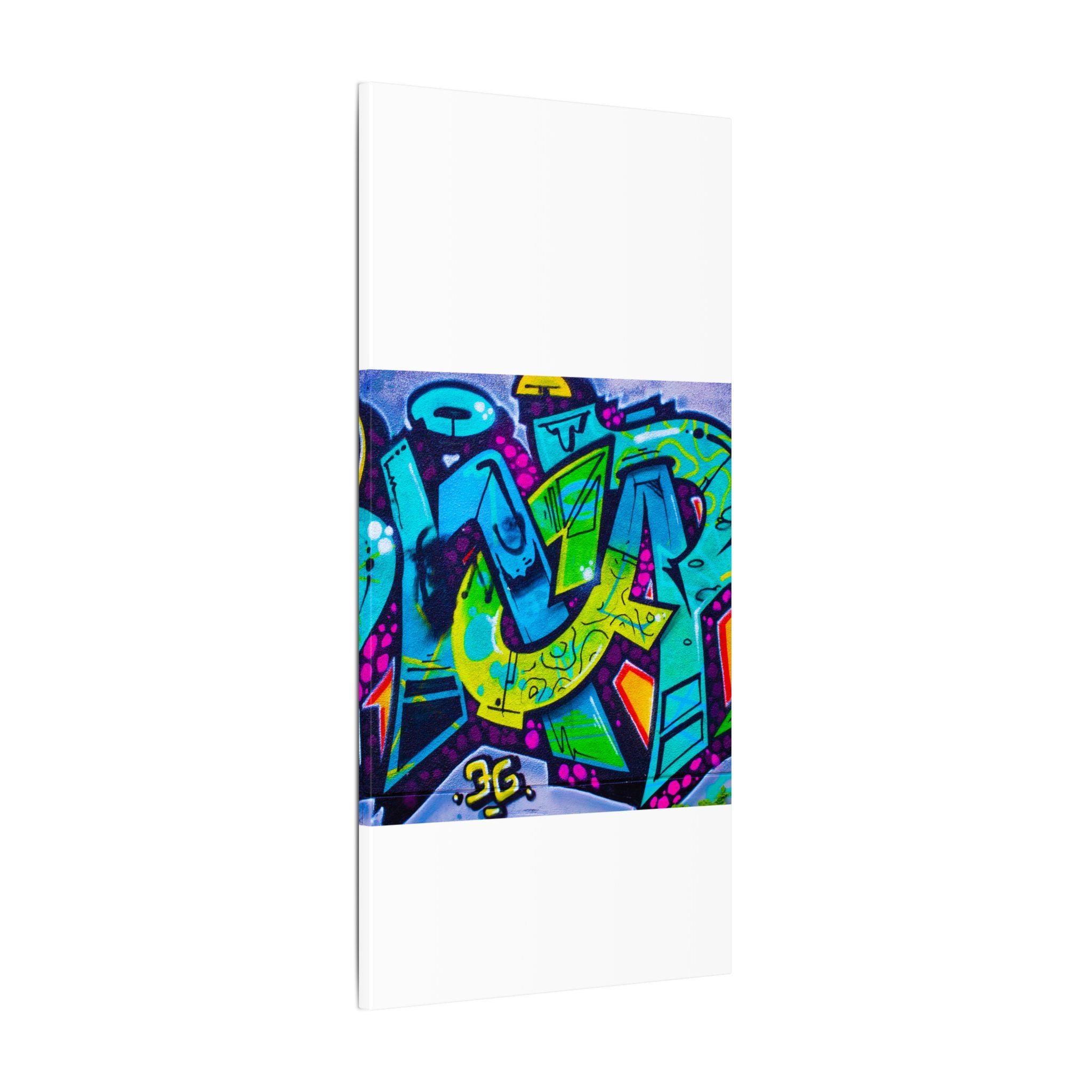 Graffiti Street Art Matte Canvas Print — Vibrant Urban Wall Art
