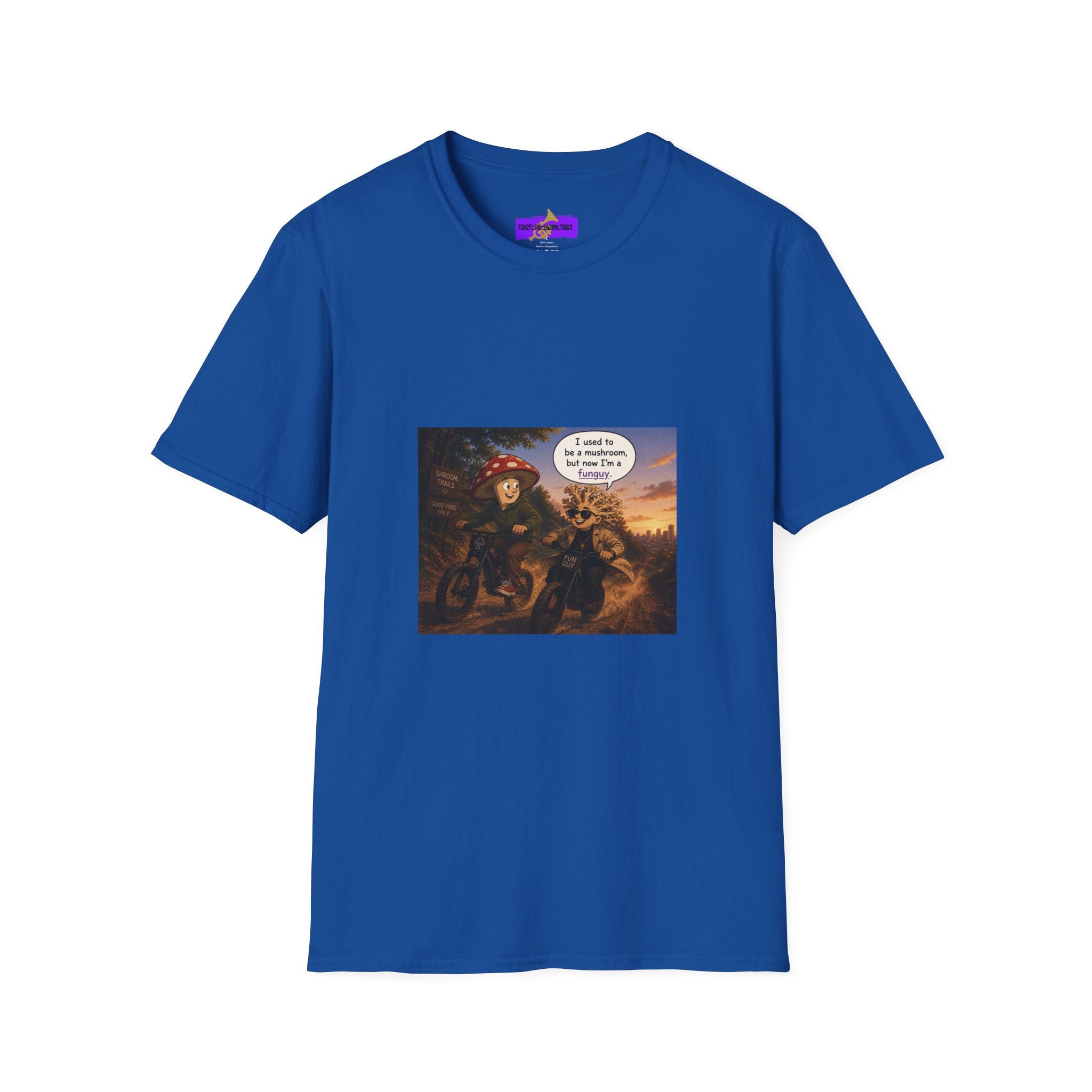 Mushroom Pun T-Shirt — "I used to be a mushroom, but now I’m fungi" Graphic Tee