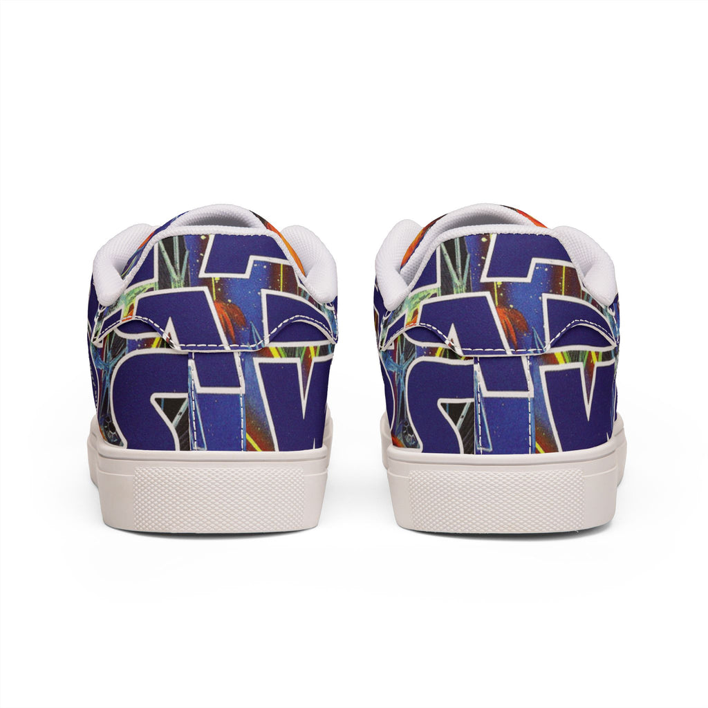 Low-Top Sneakers — Bold Blue 'STAR WARS 1 Comic Leather Sneakers for Men