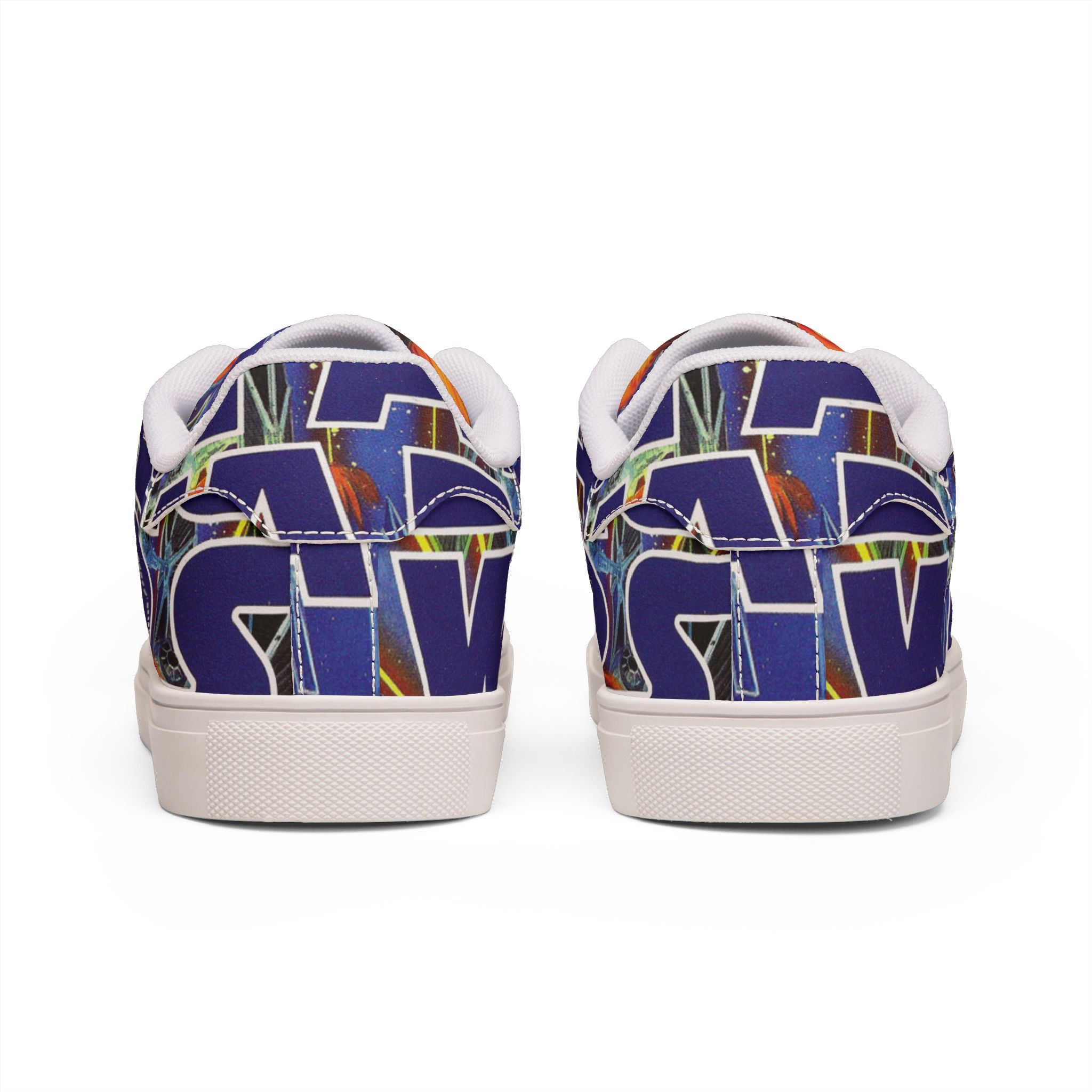 Low-Top Sneakers — Bold Blue 'STAR WARS 1 Comic Leather Sneakers for Men