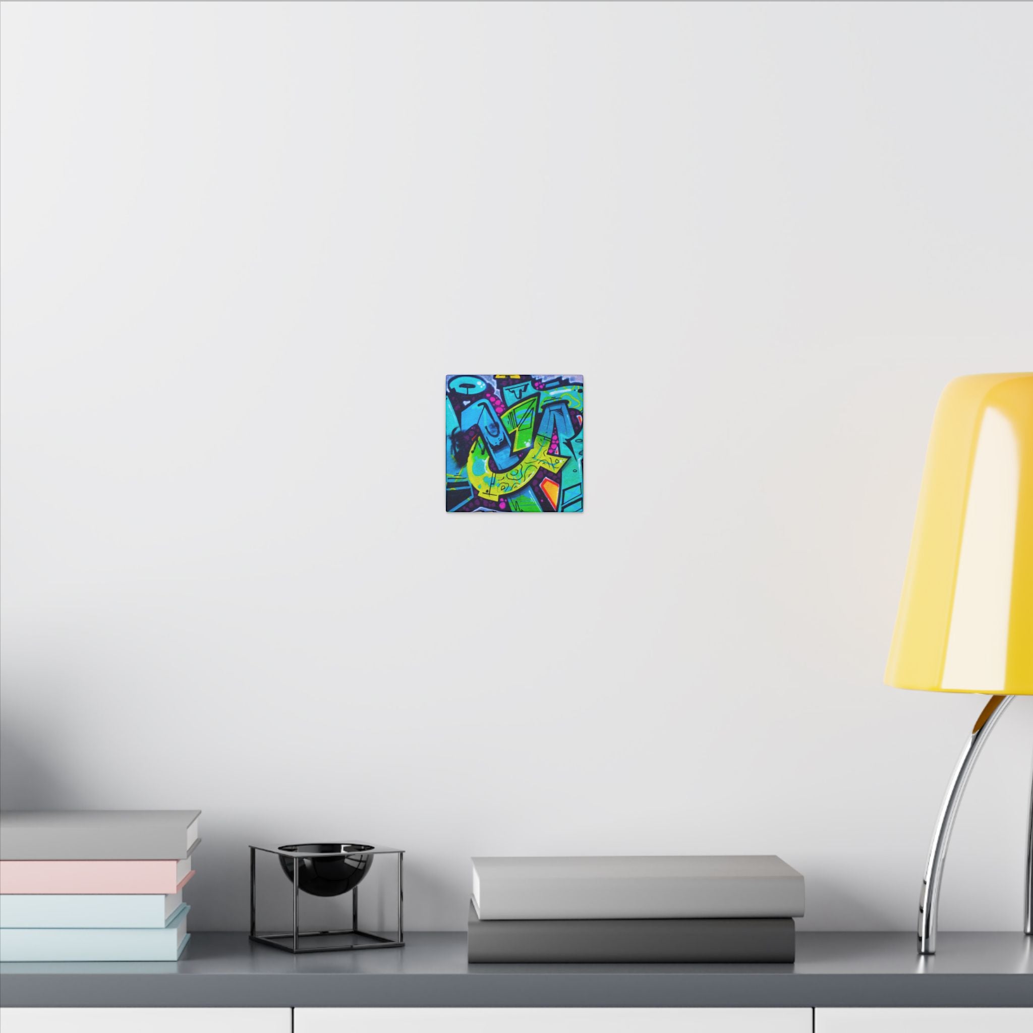 Graffiti Street Art Matte Canvas Print — Vibrant Urban Wall Art
