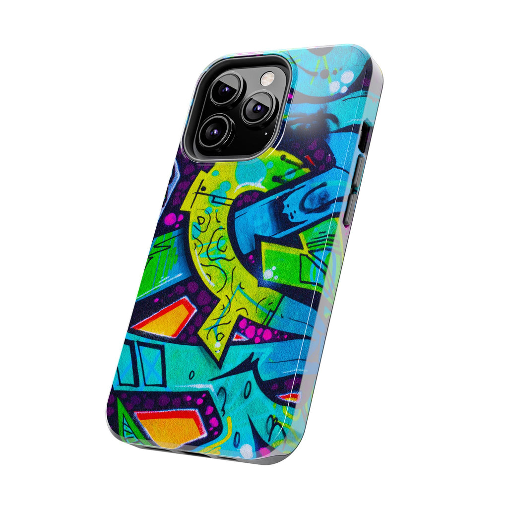 Vibrant Urban Tough Phone Case - Graffiti Design 1 for iPhones