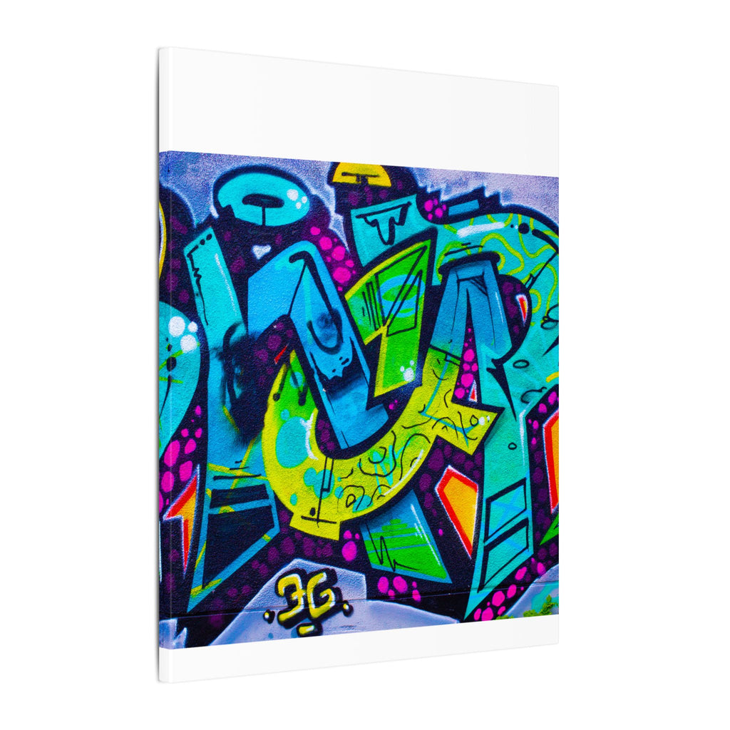 Graffiti Street Art Matte Canvas Print — Vibrant Urban Wall Art
