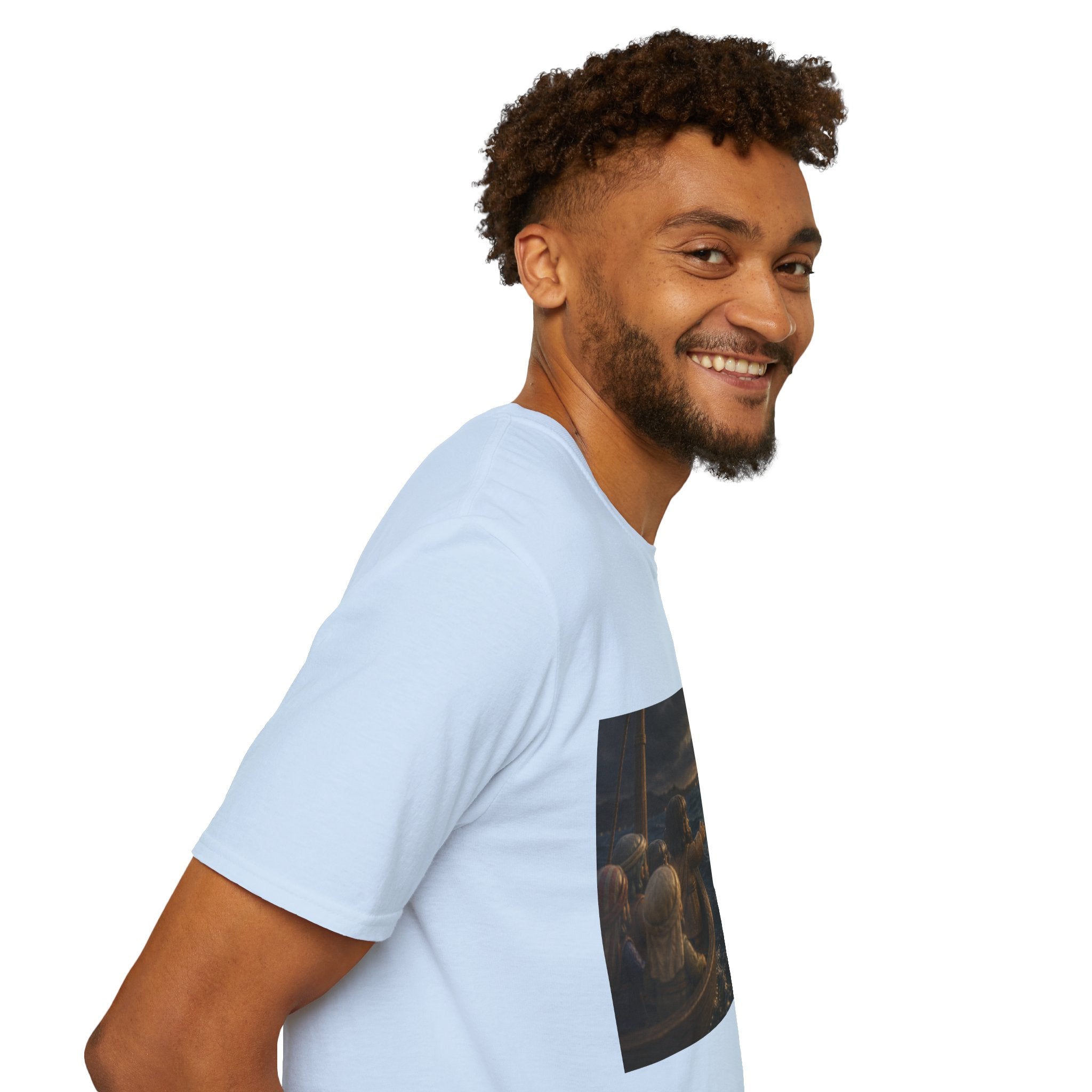 Tiny Jesus Walking on Water T-Shirt — Inspirational Biblical Faith Tee