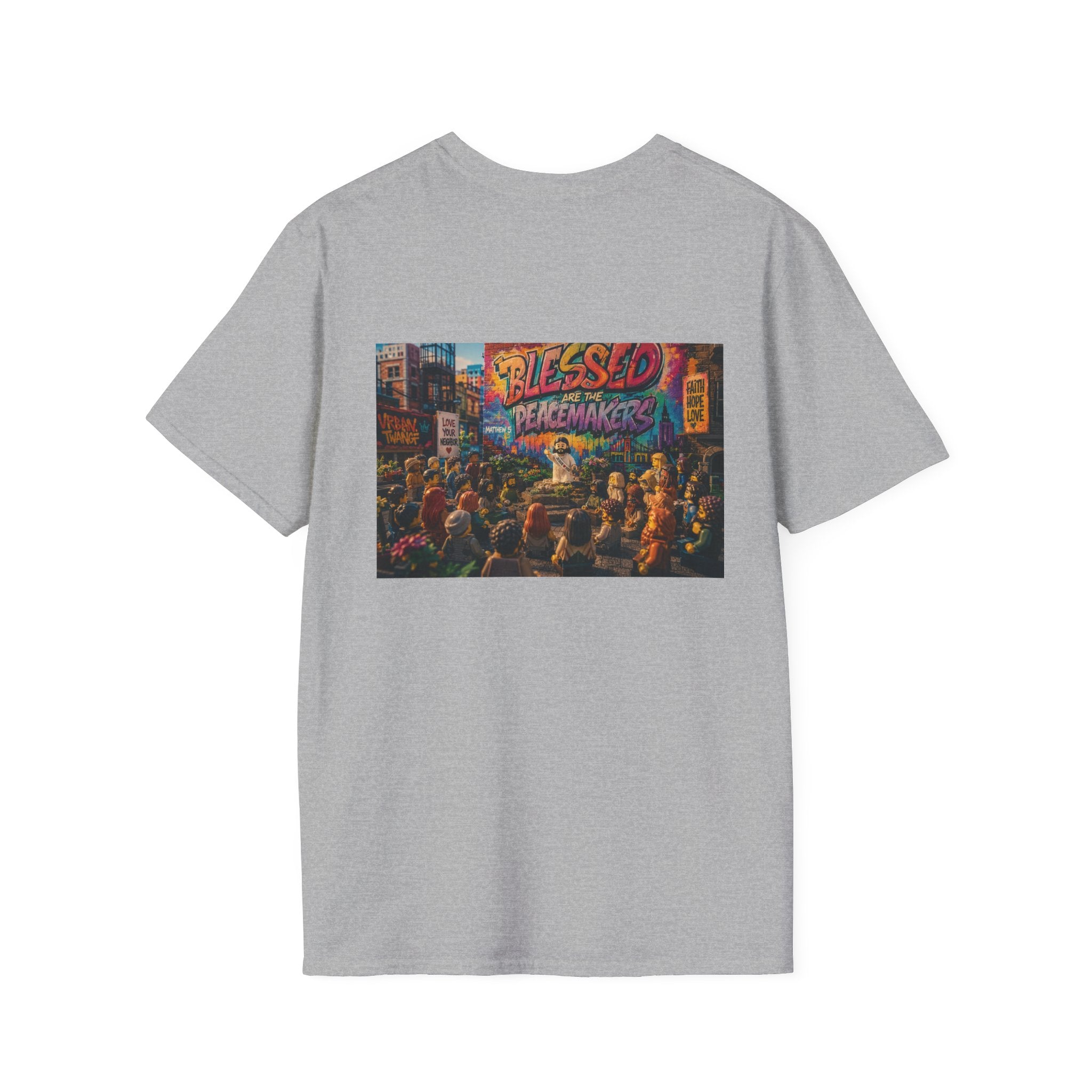 Tiny Jesus — "Blessed Are the Peacemakers" Urban Street Art Graphic Tee