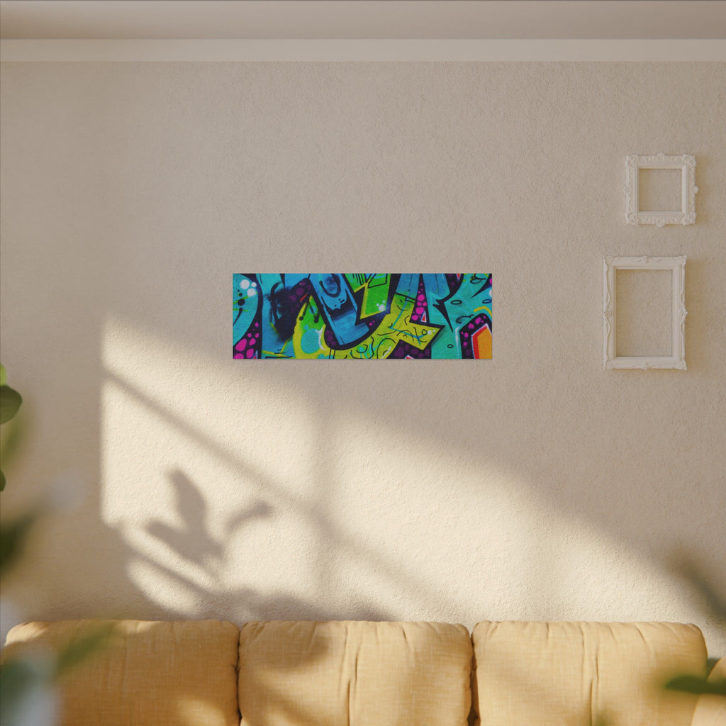 Graffiti Street Art Matte Canvas Print — Vibrant Urban Wall Art