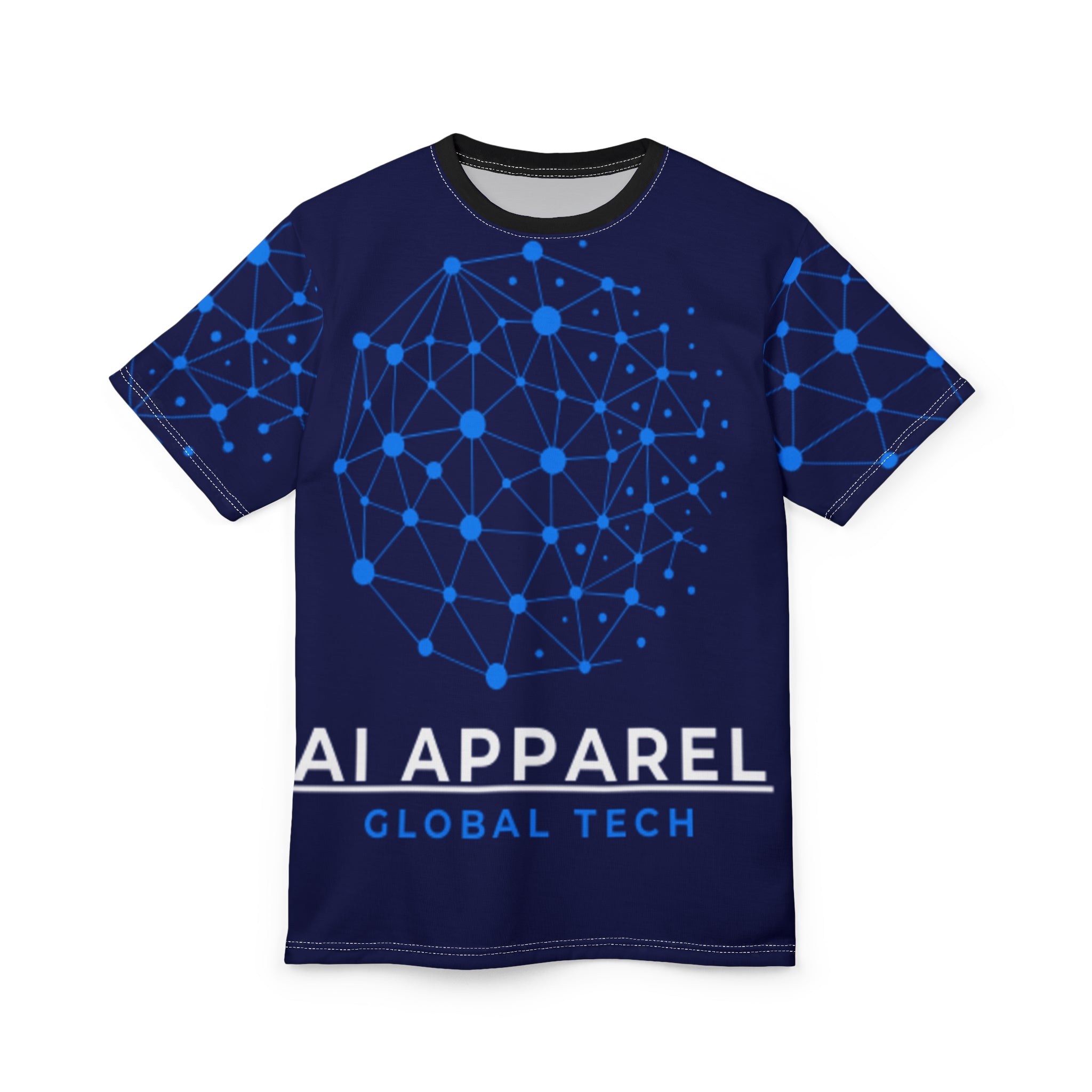 Cyberpunk Unisex Cut & Sew Tee | Futuristic Graphic T-Shirt | Tech Lover Gift | AOP Tee for Festivals, Casual Wear