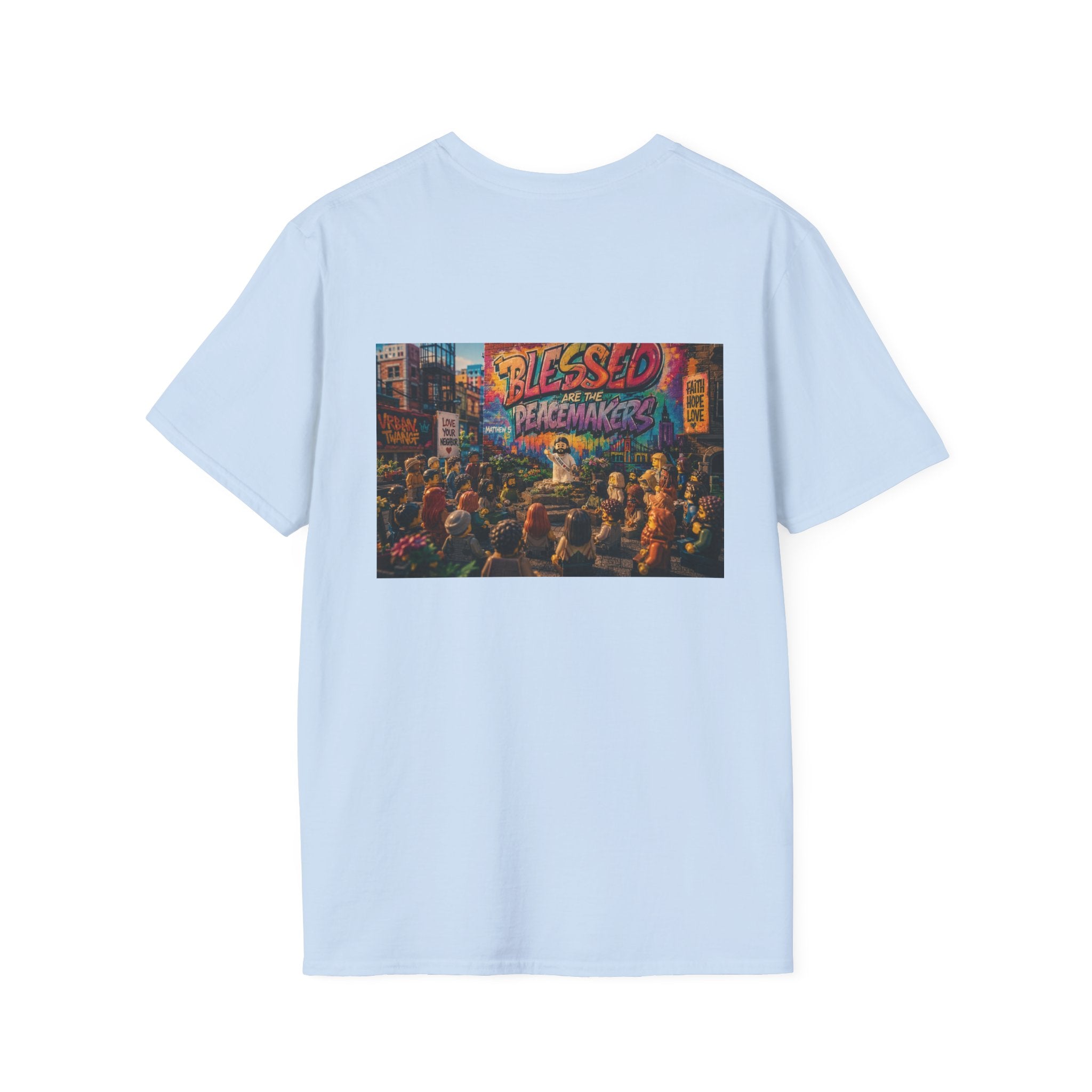 Tiny Jesus — "Blessed Are the Peacemakers" Urban Street Art Graphic Tee