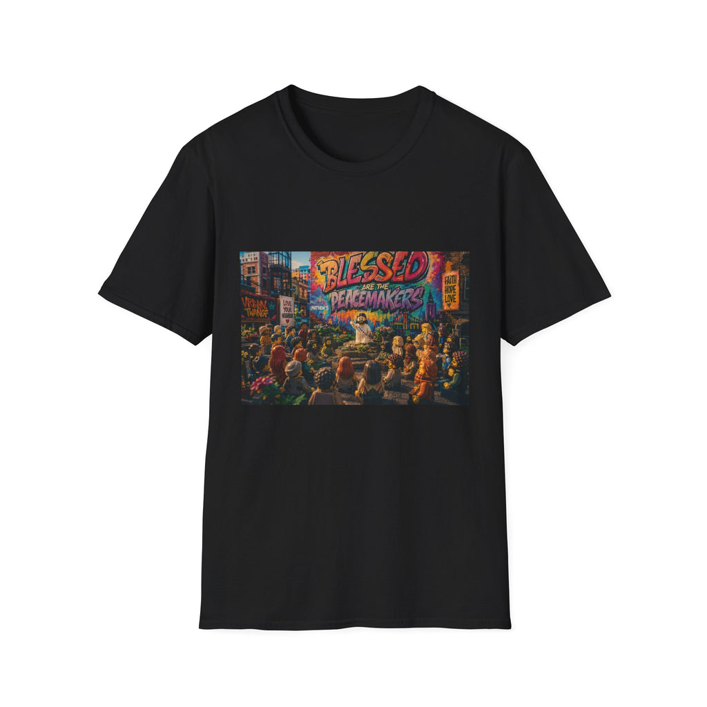 Tiny Jesus — "Blessed Are the Peacemakers" Urban Street Art Graphic Tee