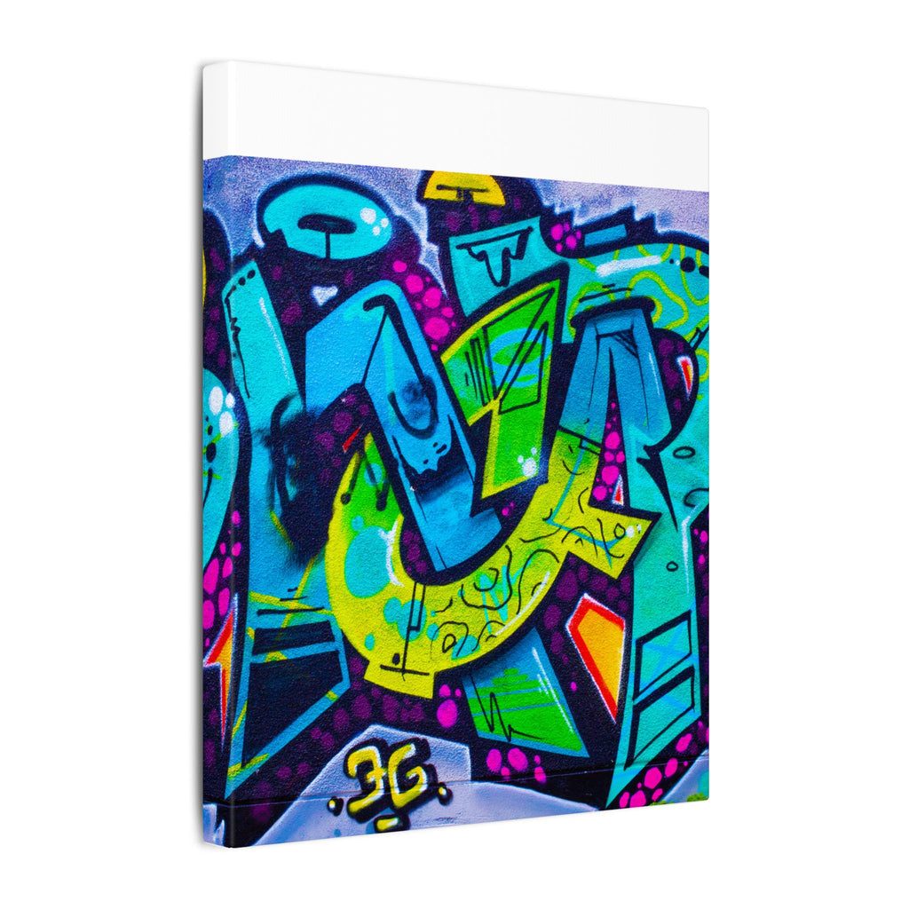Graffiti Street Art Matte Canvas Print — Vibrant Urban Wall Art