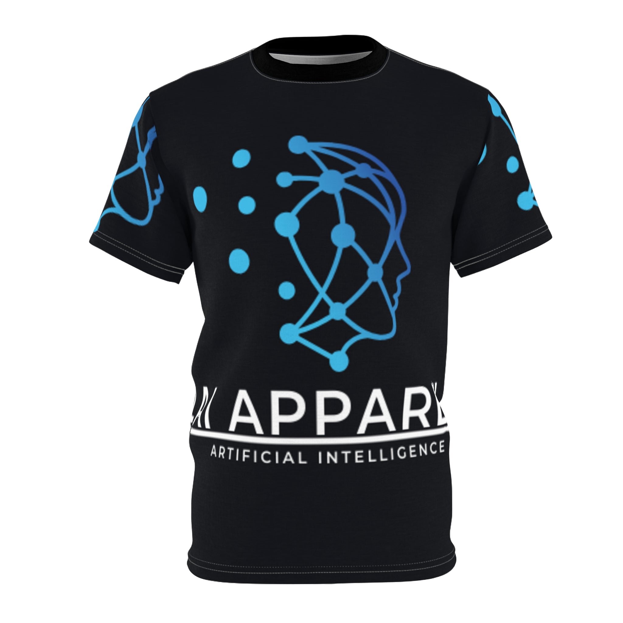 Cyberpunk Unisex Cut & Sew Tee | Futuristic Graphic T-Shirt | Tech Lover Gift | AOP Tee for Festivals, Casual Wear
