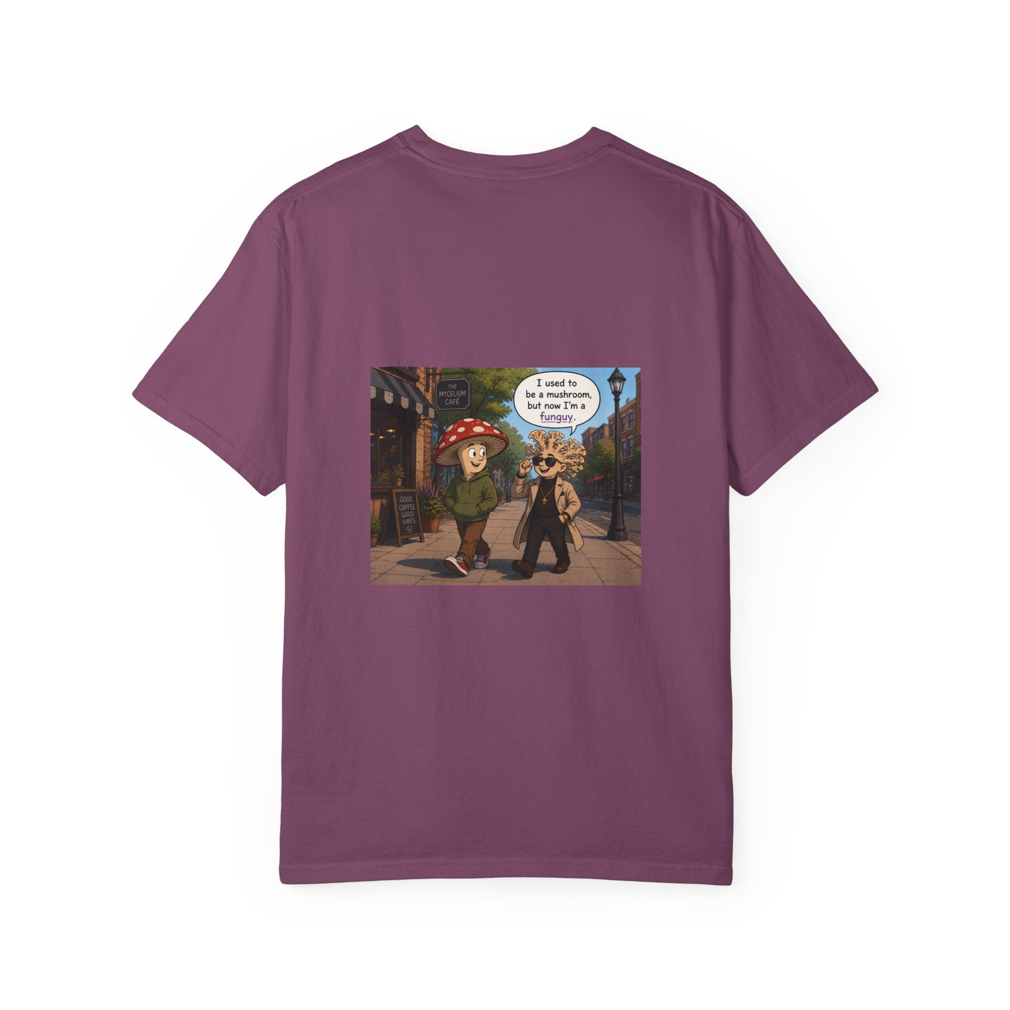 Mushroom to Funguy Graphic T-Shirt Mushroom - friends at the mycelium café Set 1