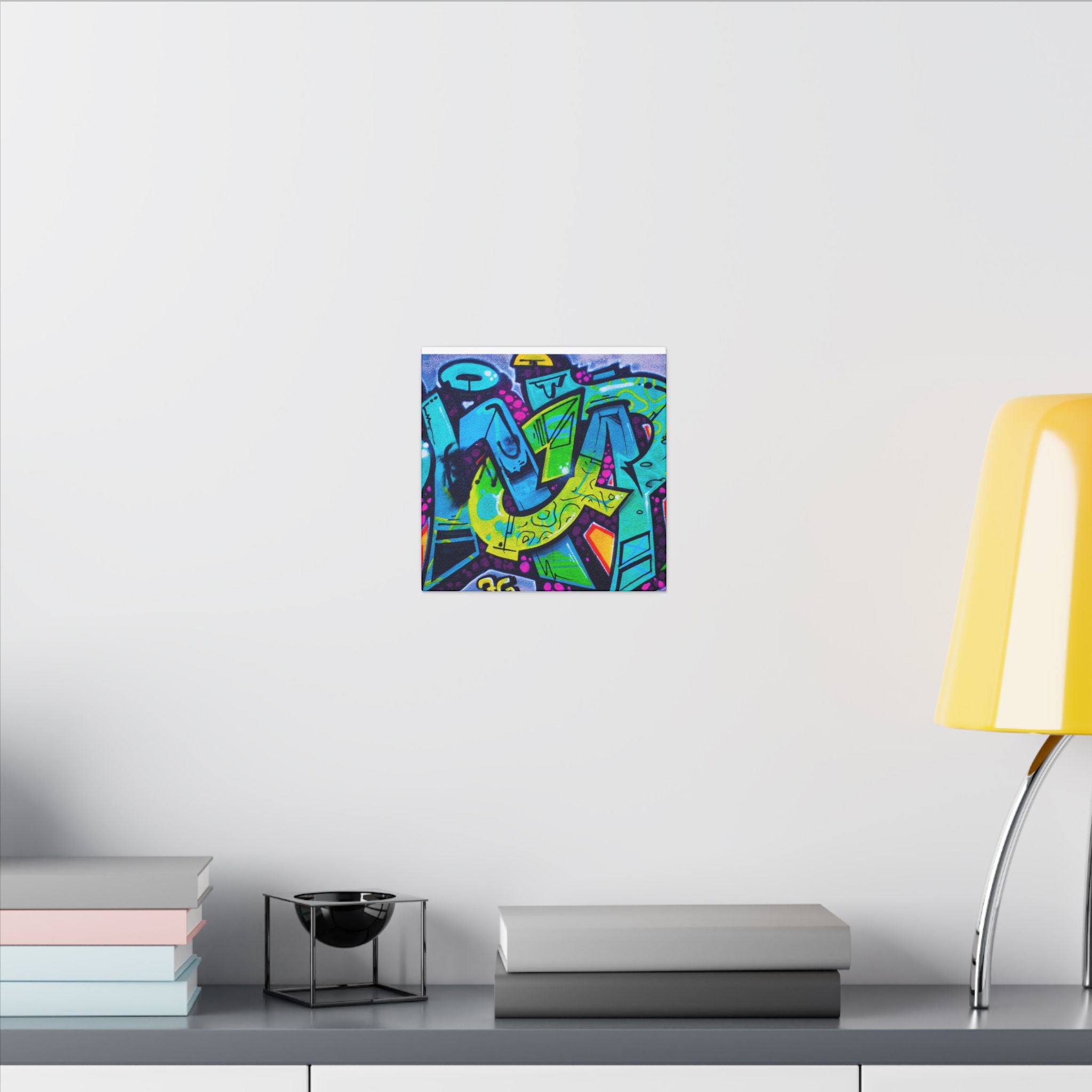 Graffiti Street Art Matte Canvas Print — Vibrant Urban Wall Art