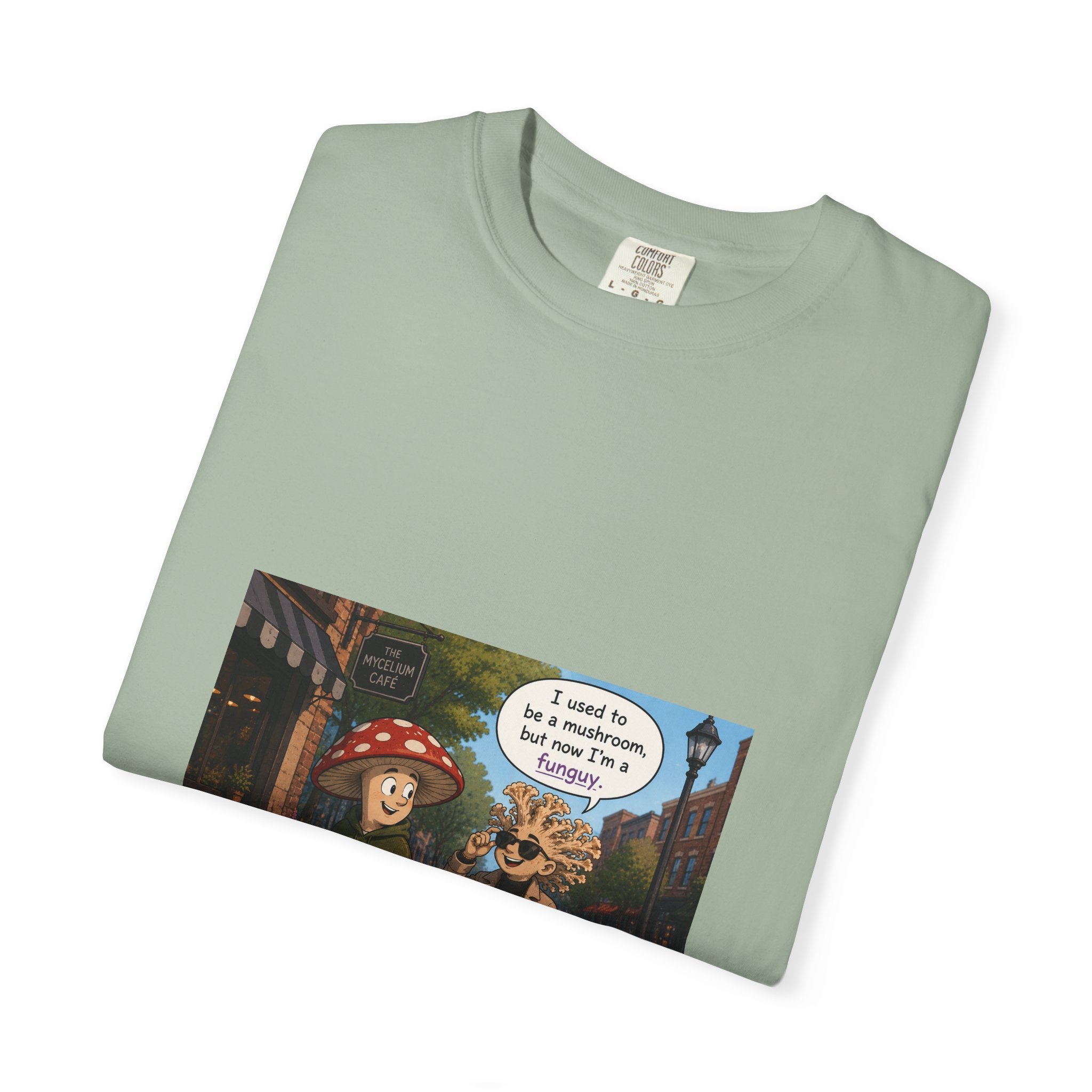 Mushroom to Funguy Graphic T-Shirt Mushroom - friends at the mycelium café Set 1