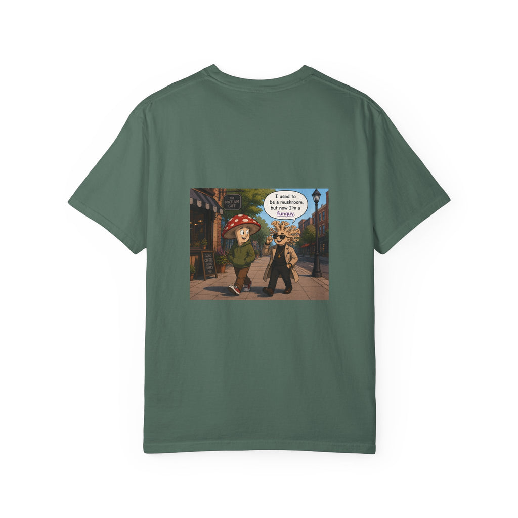 Mushroom to Funguy Graphic T-Shirt Mushroom - friends at the mycelium café Set 1