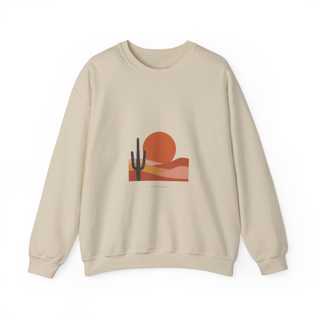 Desert Sunset Minimalist Mesa Sweatshirt | Southwestern adobe-inspired wall art