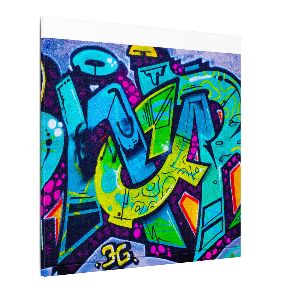 Graffiti Street Art Matte Canvas Print — Vibrant Urban Wall Art