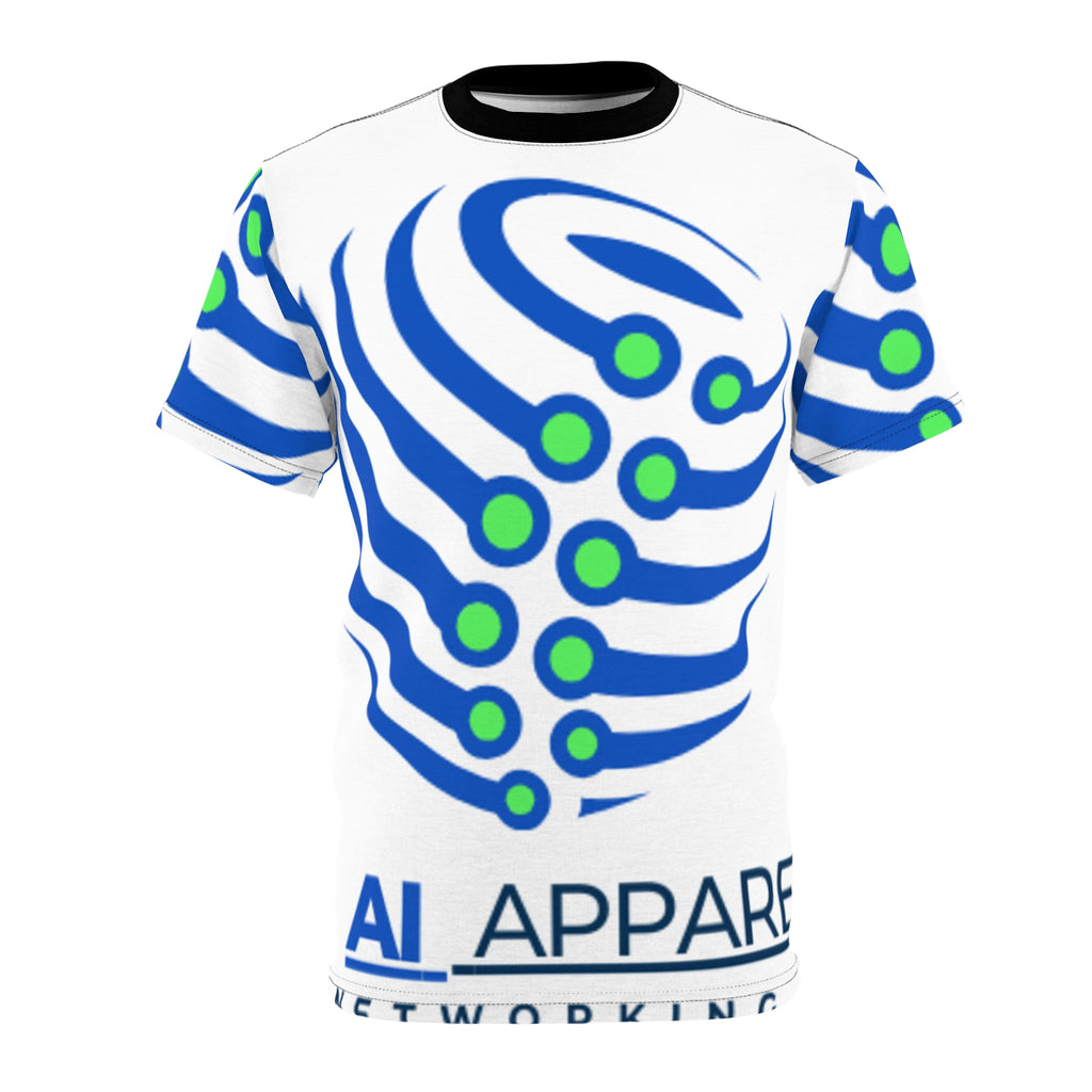 Cyberpunk Unisex Cut & Sew Tee | Futuristic Graphic T-Shirt | Tech Lover Gift | AOP Tee for Festivals, Casual Wear