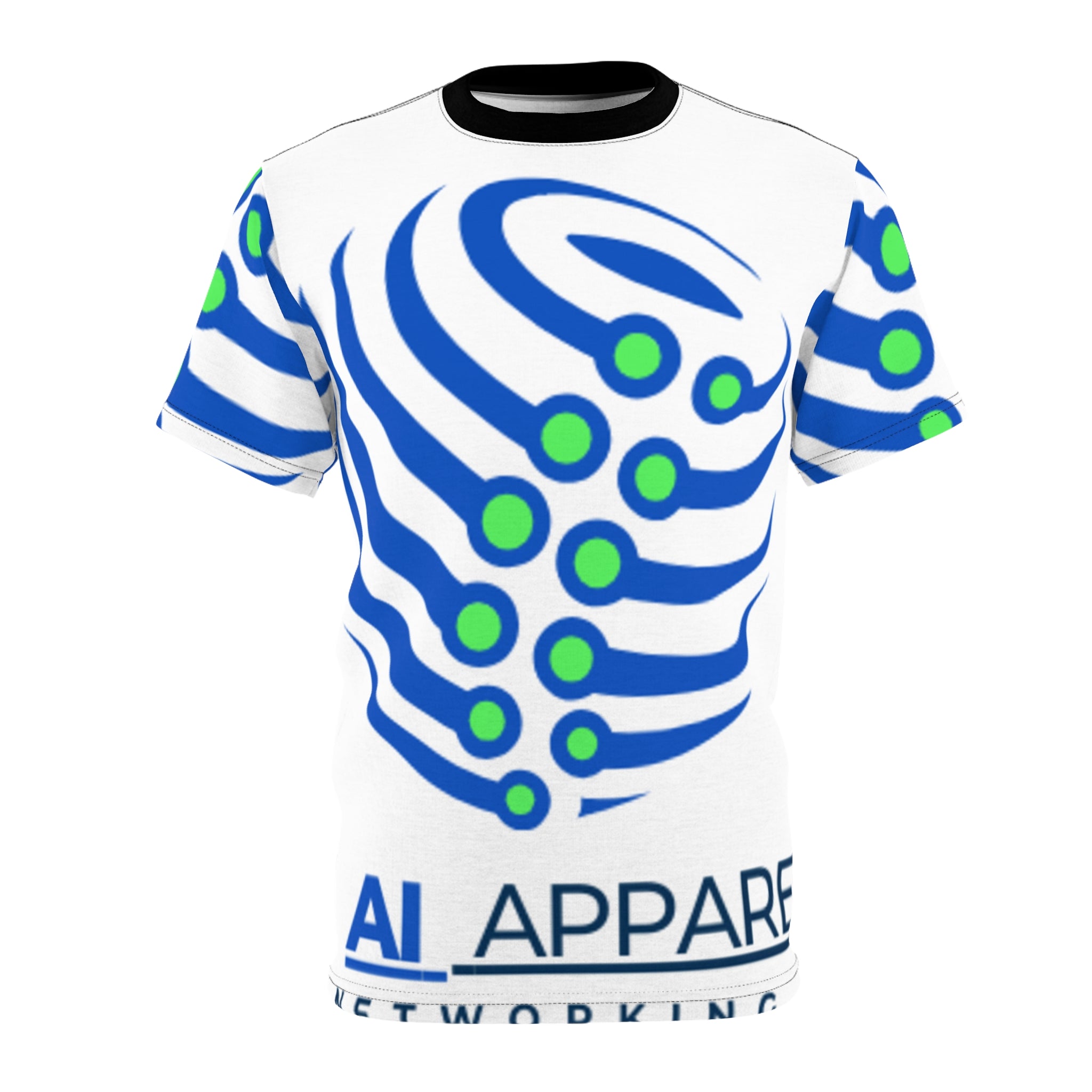 Cyberpunk Unisex Cut & Sew Tee | Futuristic Graphic T-Shirt | Tech Lover Gift | AOP Tee for Festivals, Casual Wear