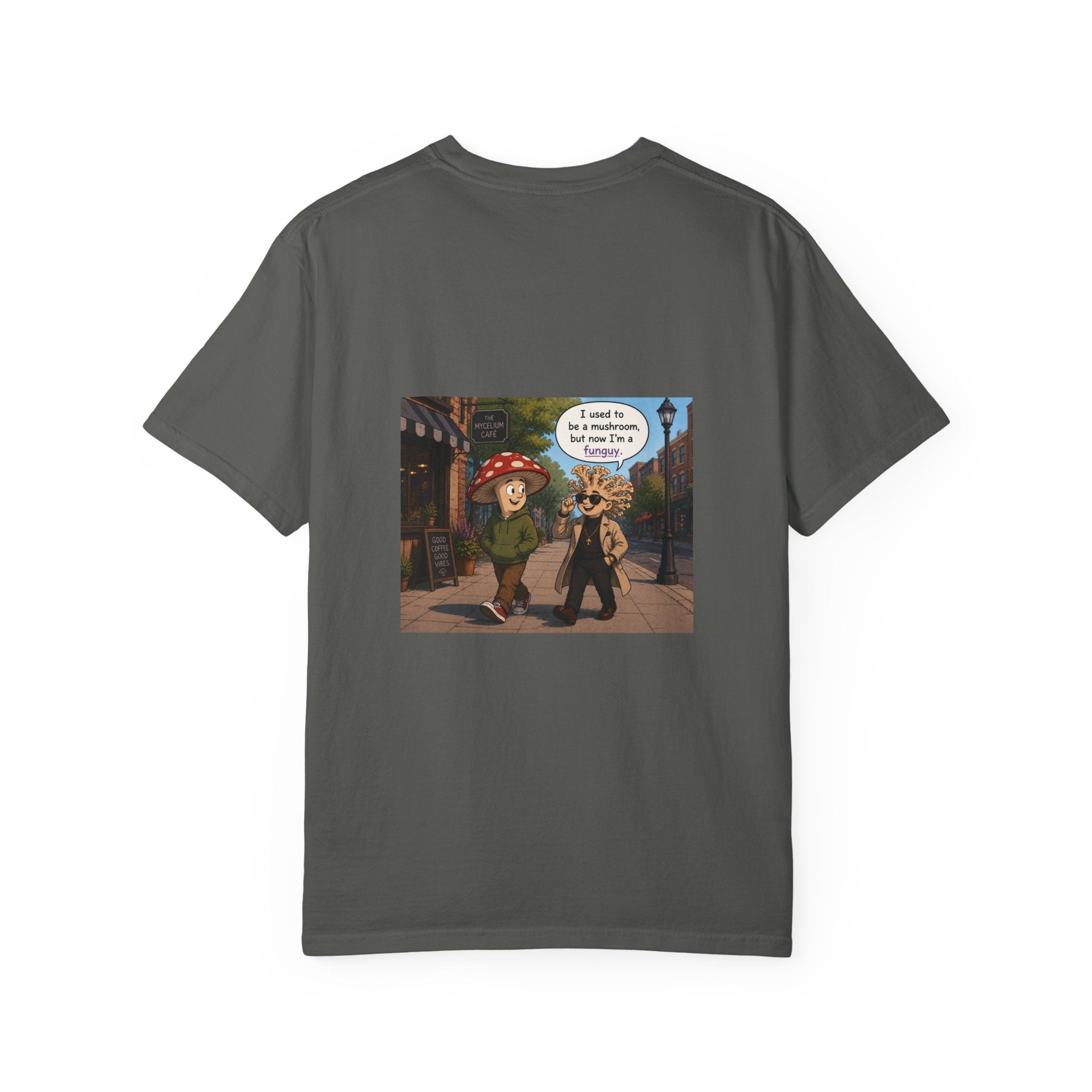 Mushroom to Funguy Graphic T-Shirt Mushroom - friends at the mycelium café Set 1