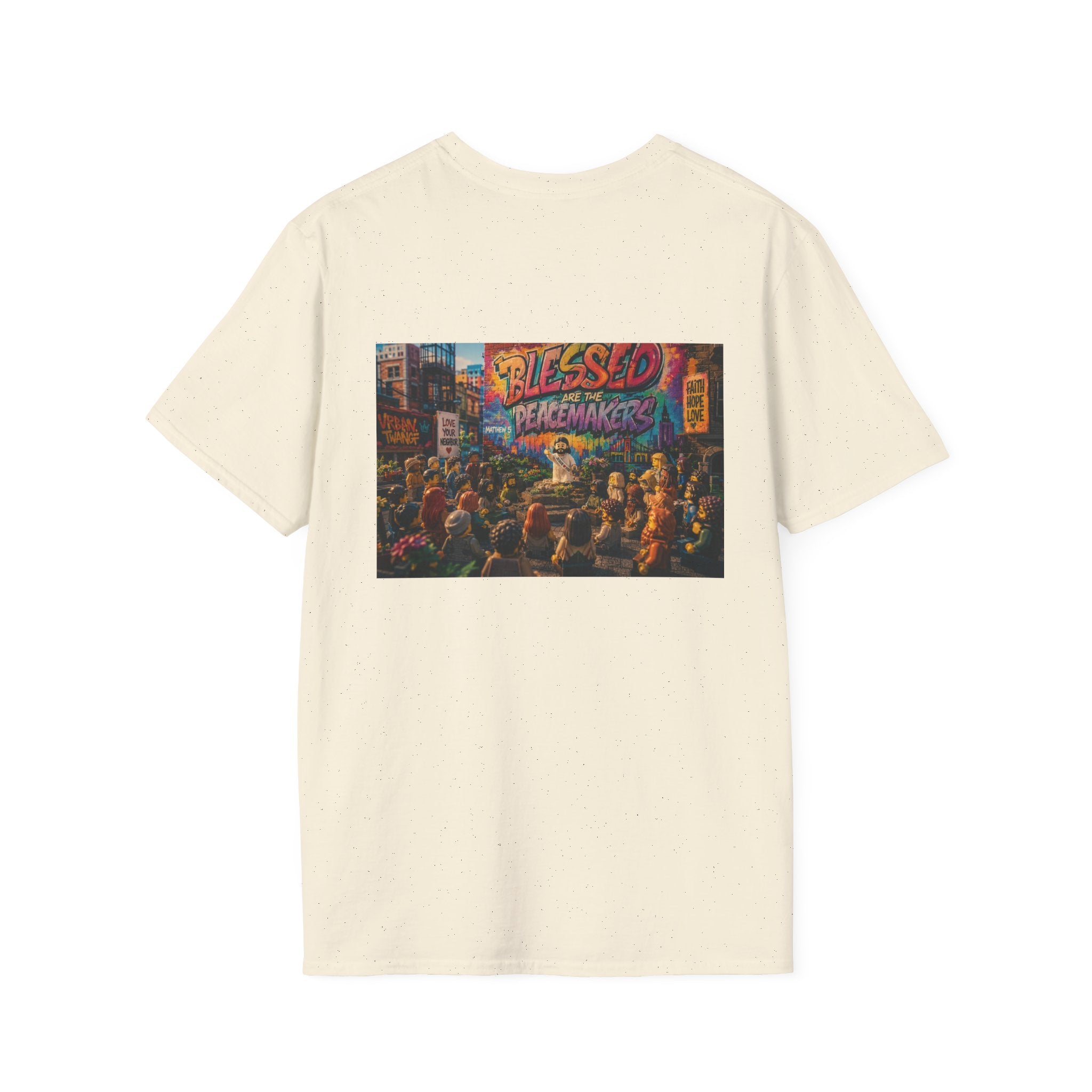 Tiny Jesus — "Blessed Are the Peacemakers" Urban Street Art Graphic Tee