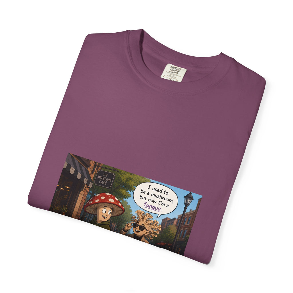 Mushroom to Funguy Graphic T-Shirt Mushroom - friends at the mycelium café Set 1