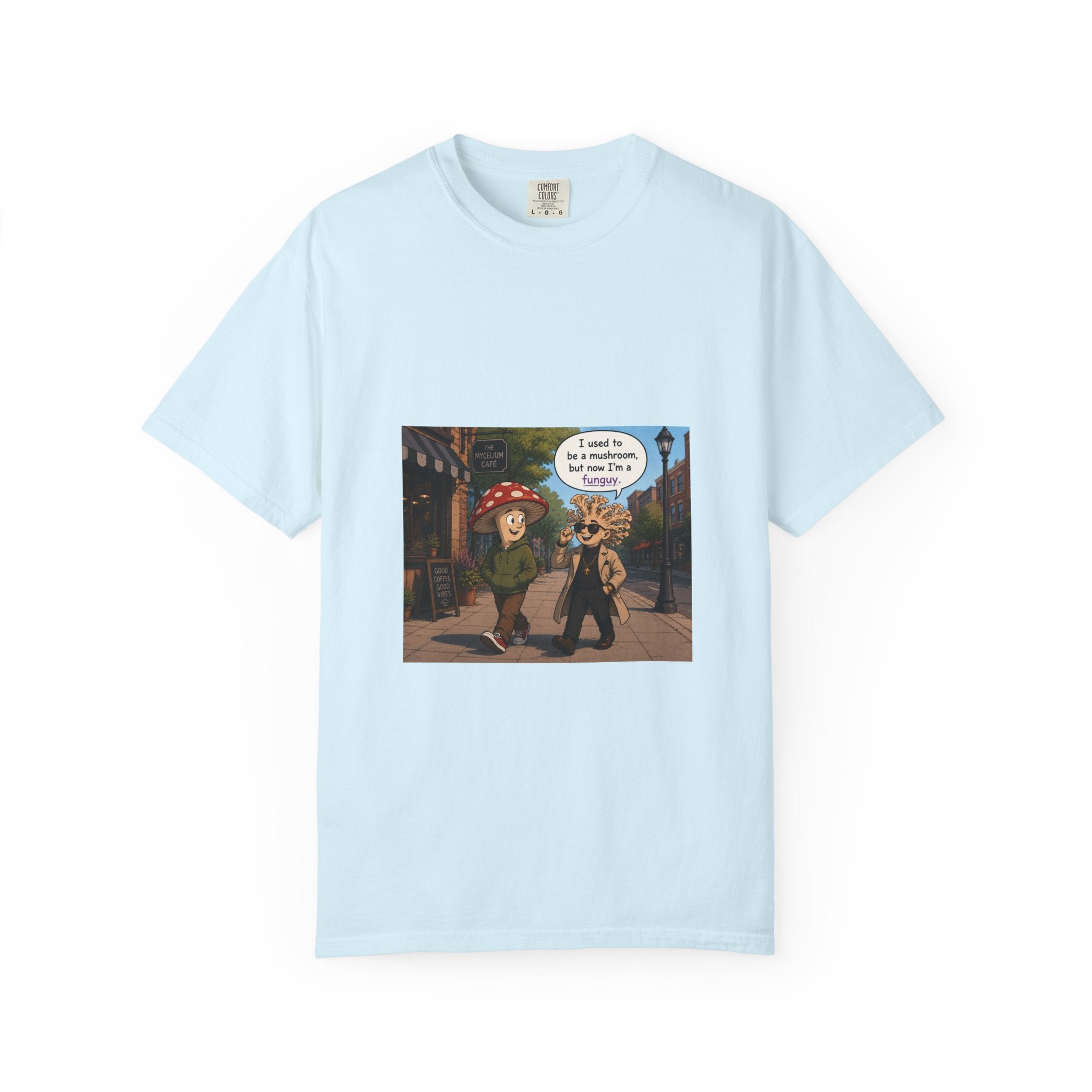 Mushroom to Funguy Graphic T-Shirt Mushroom - friends at the mycelium café Set 1