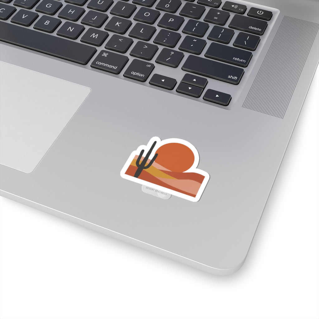 Desert Sunset Mesa Sticker | Southwestern minimalist, adobe-inspired