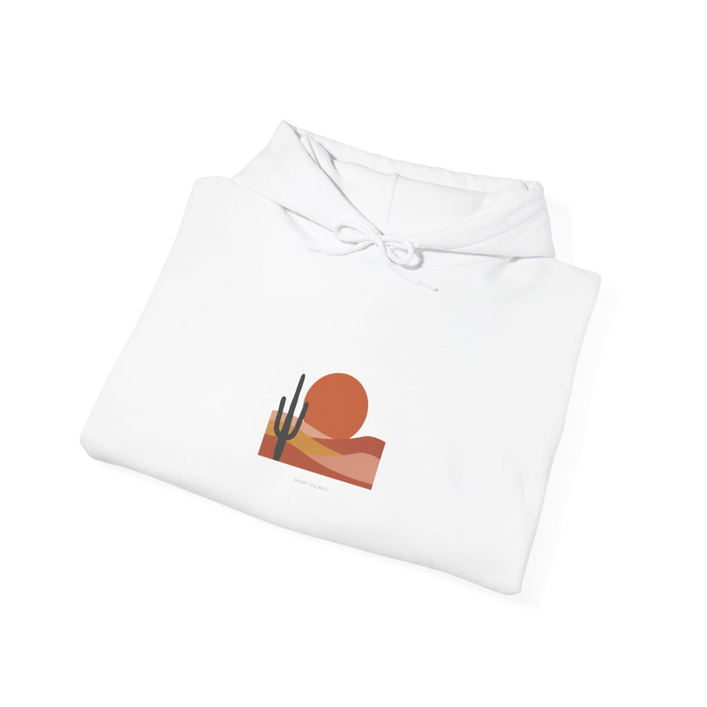 Desert Sunset Minimalist Mesa Hoodie | southwestern art print, adobe-inspired