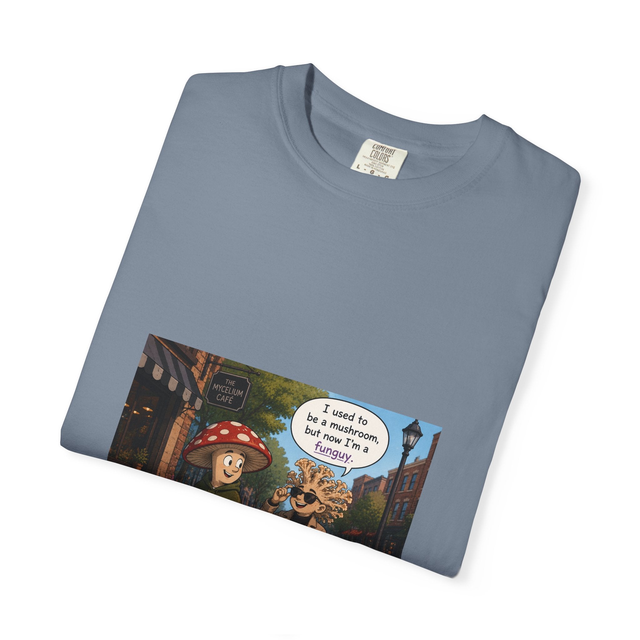 Mushroom to Funguy Graphic T-Shirt Mushroom - friends at the mycelium café Set 1