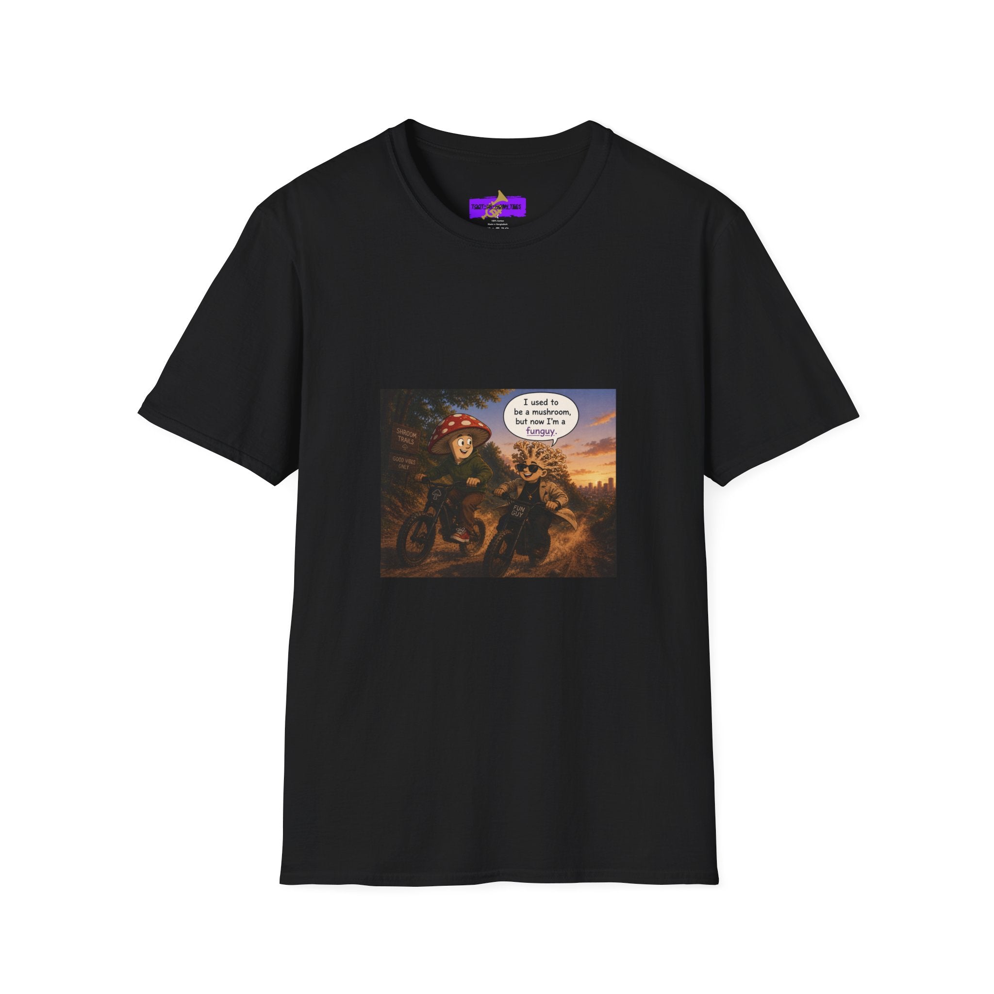 Mushroom Pun T-Shirt — "I used to be a mushroom, but now I’m fungi" Graphic Tee