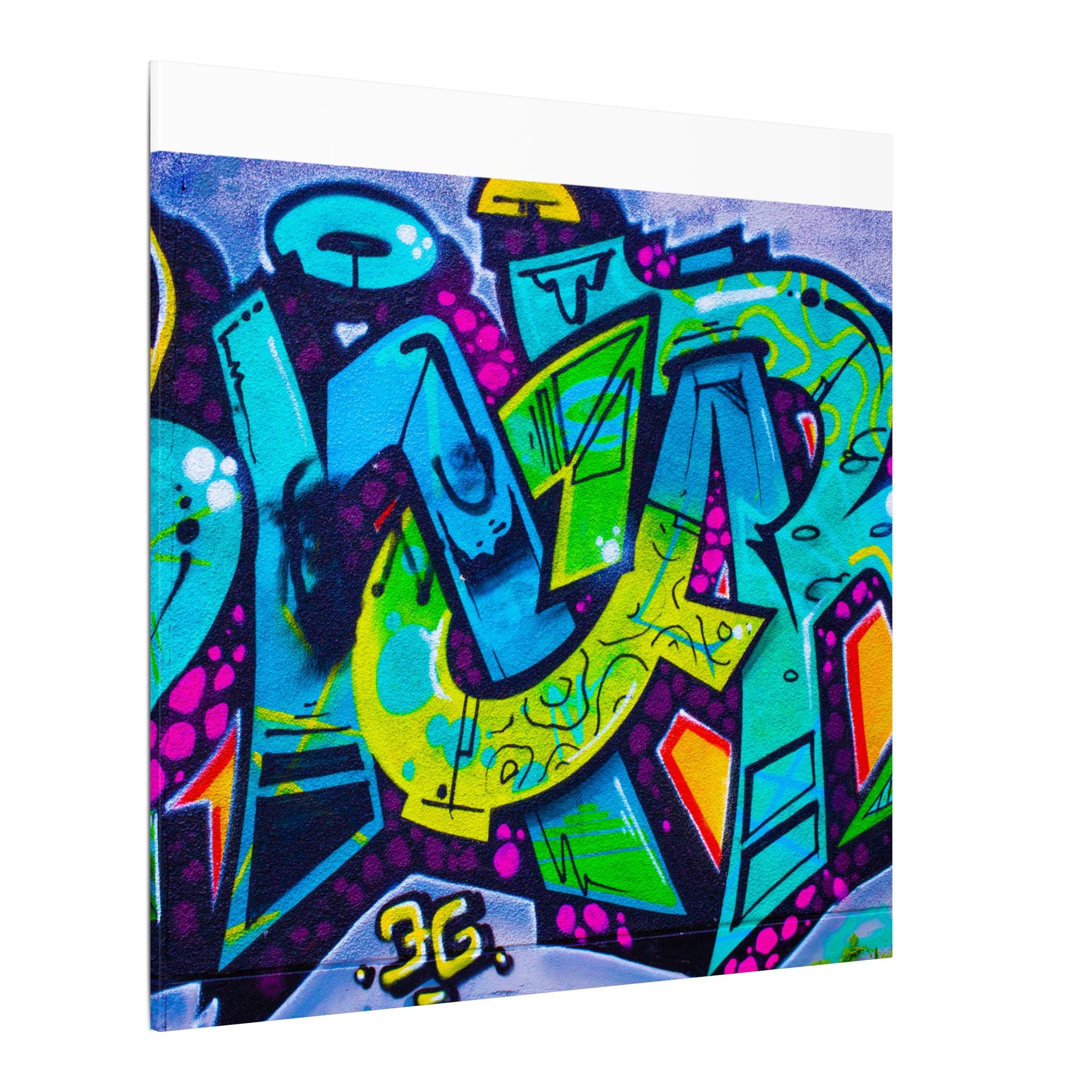 Graffiti Street Art Matte Canvas Print — Vibrant Urban Wall Art