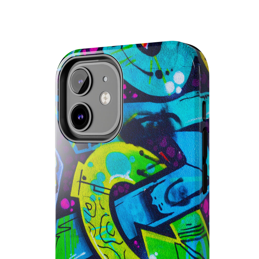 Vibrant Urban Tough Phone Case - Graffiti Design 1 for iPhones