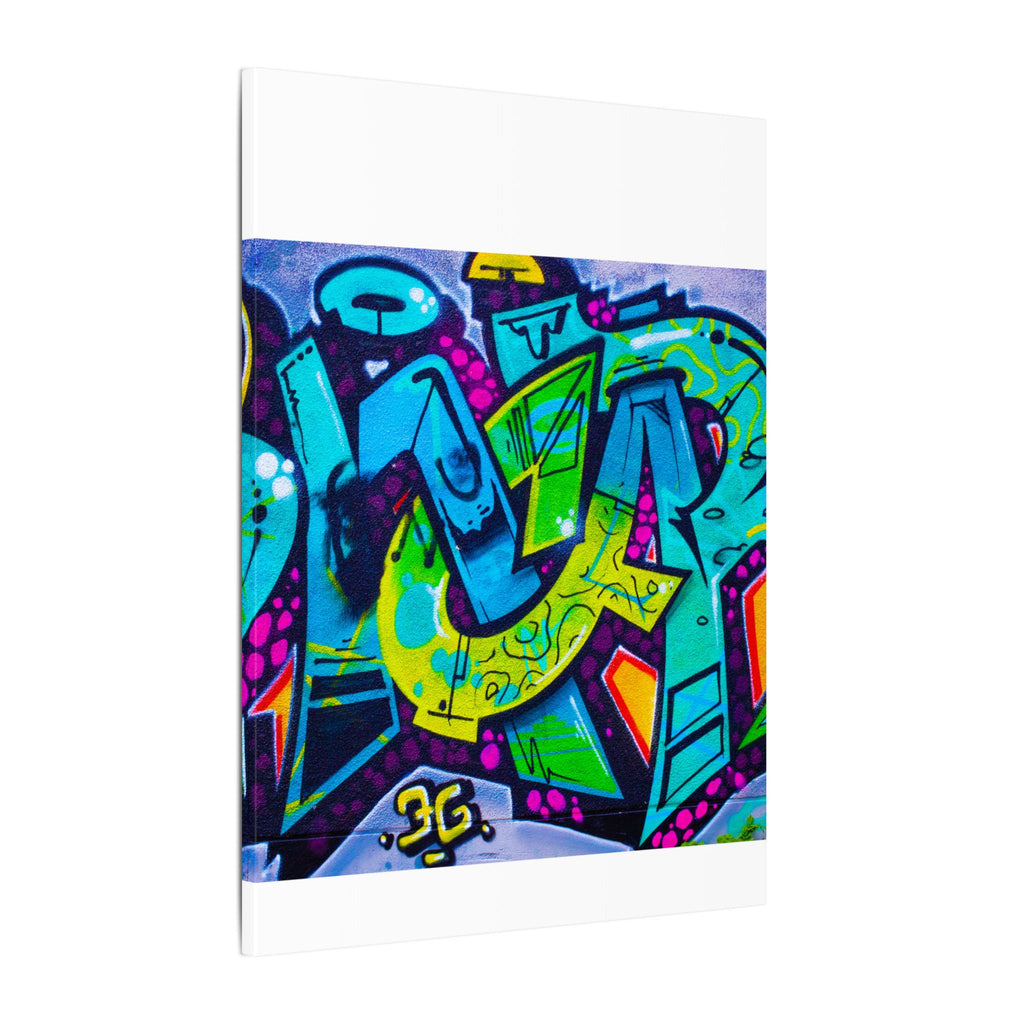 Graffiti Street Art Matte Canvas Print — Vibrant Urban Wall Art