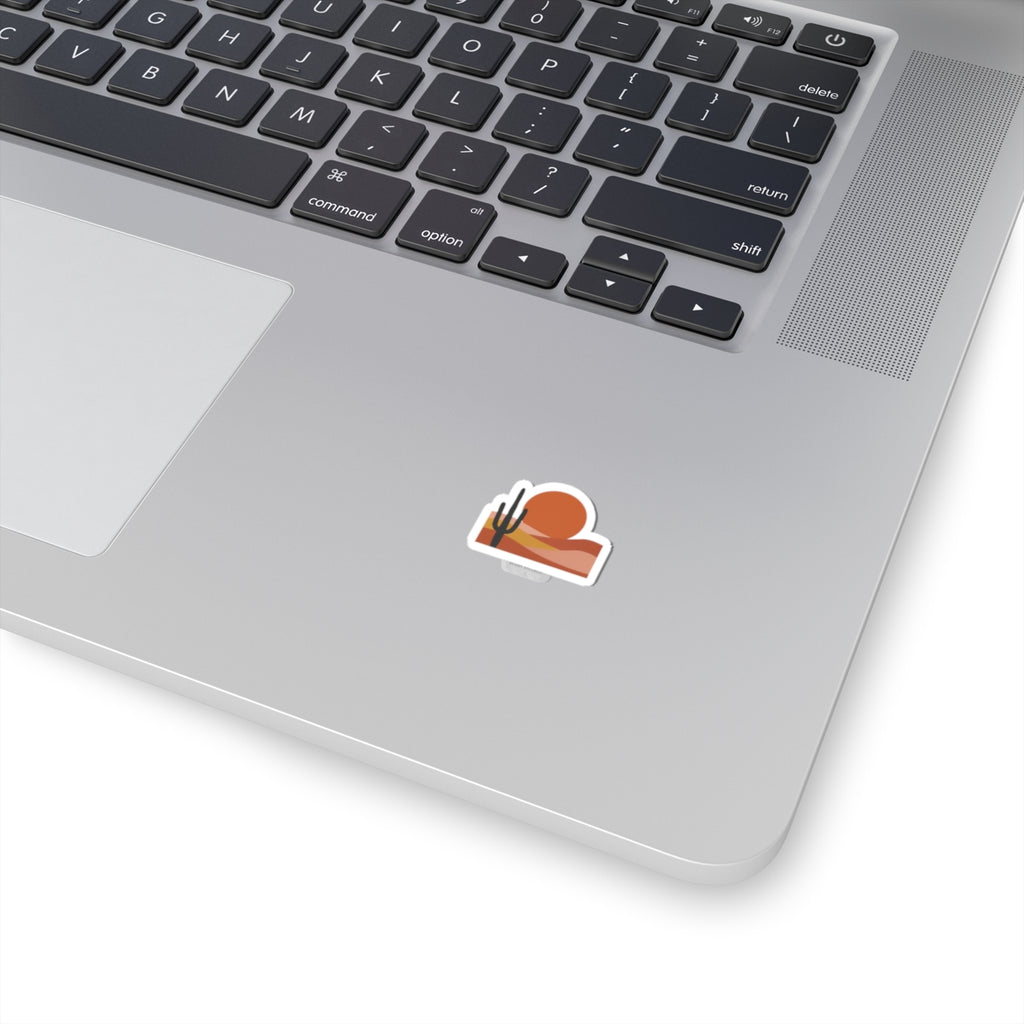 Desert Sunset Mesa Sticker | Southwestern minimalist, adobe-inspired