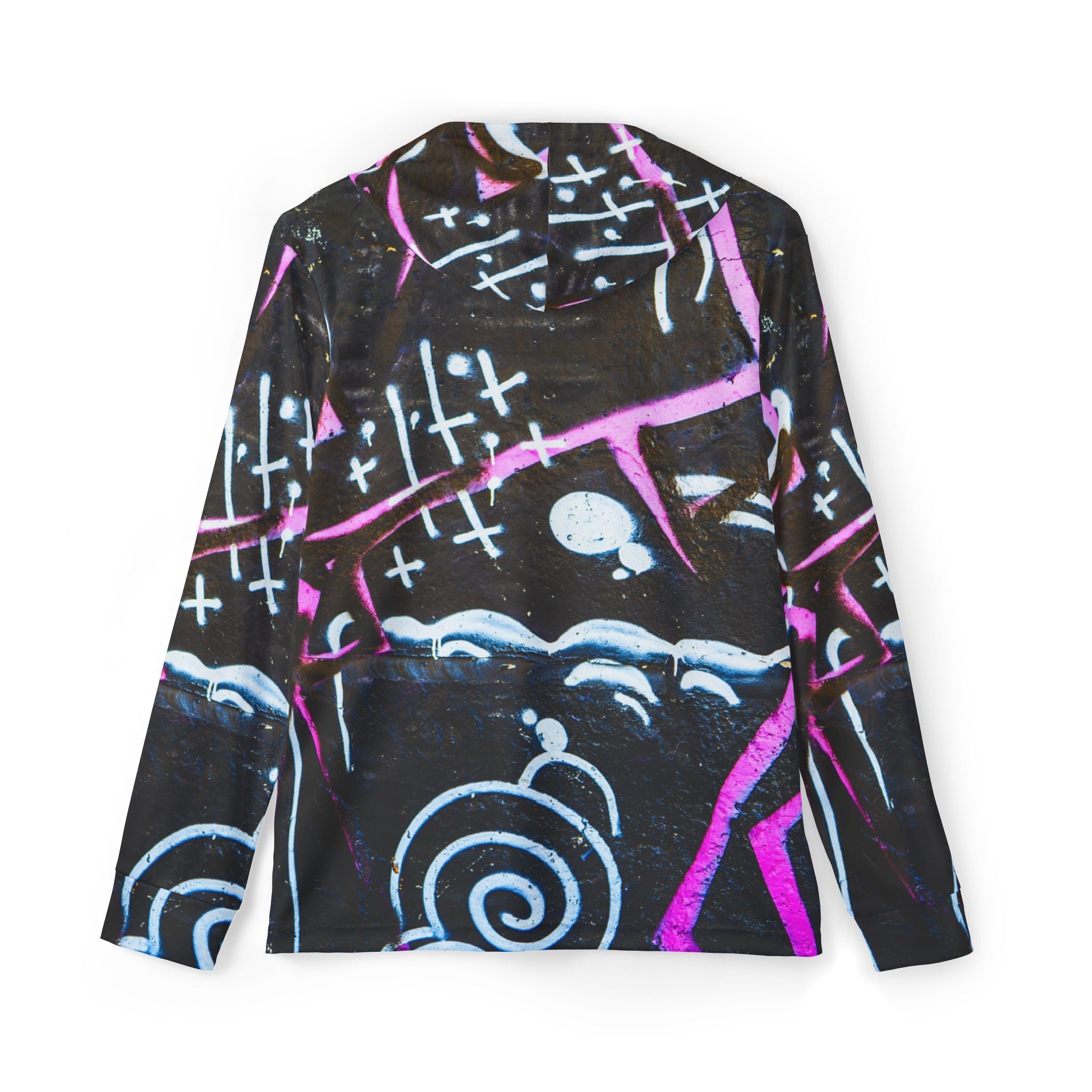 Vibrant Graffiti Sports Hoodie for Men, Athletic Warmup Hoodie, Trendy Sportswear, Streetwear, Gym Gear, Casual Wear