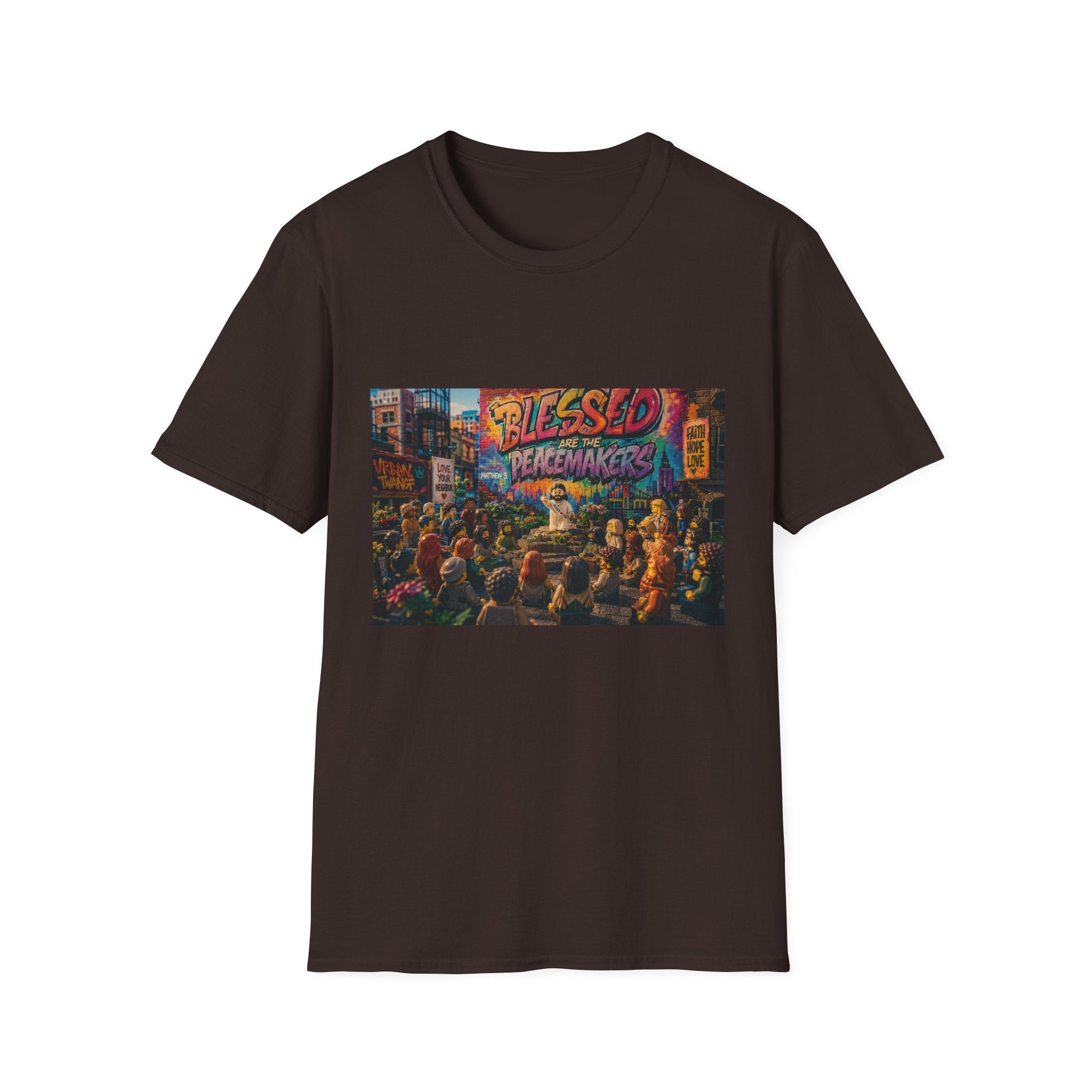 Tiny Jesus — "Blessed Are the Peacemakers" Urban Street Art Graphic Tee