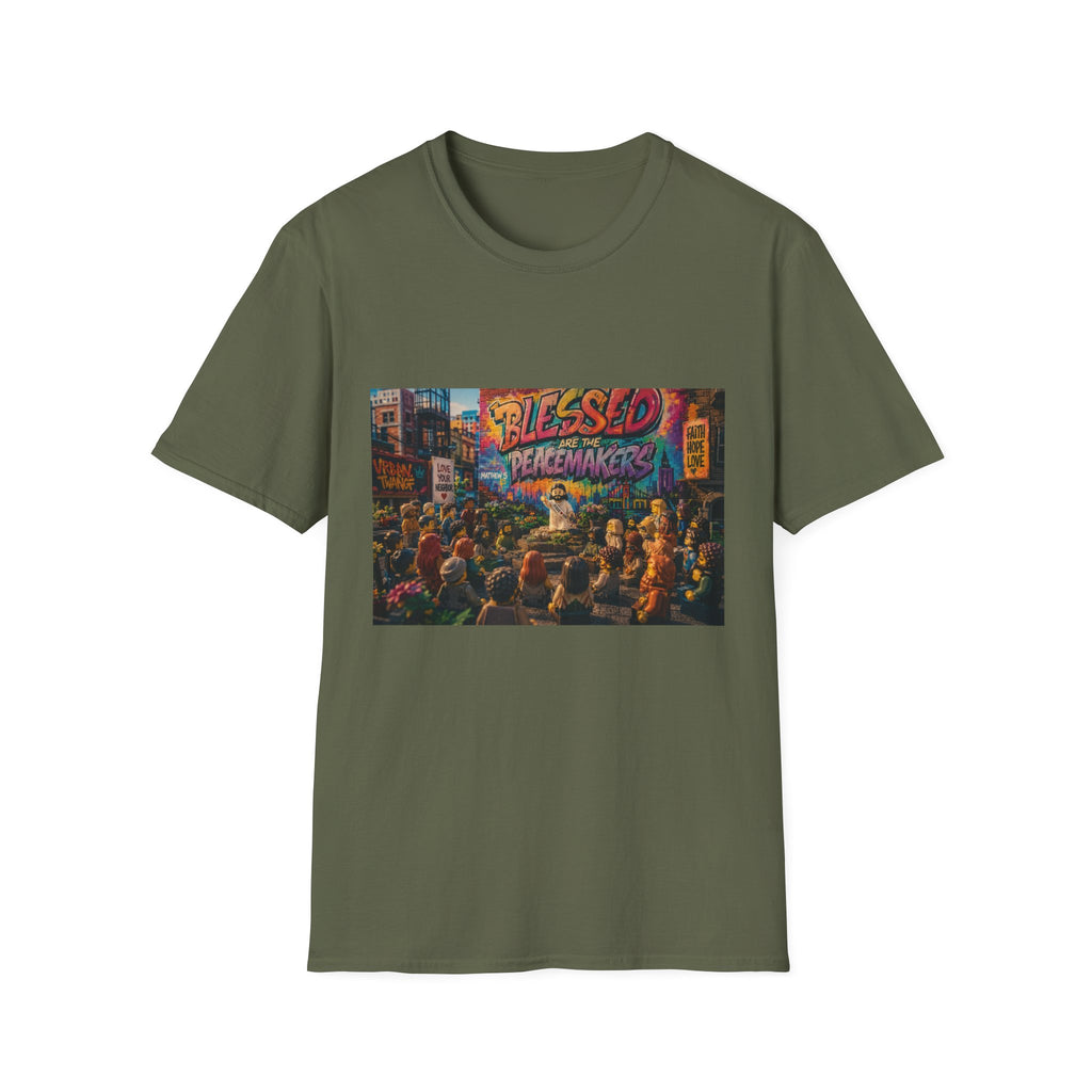 Tiny Jesus — "Blessed Are the Peacemakers" Urban Street Art Graphic Tee