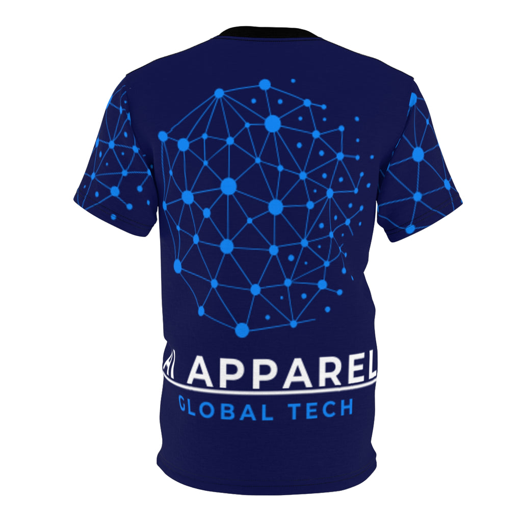Cyberpunk Unisex Cut & Sew Tee | Futuristic Graphic T-Shirt | Tech Lover Gift | AOP Tee for Festivals, Casual Wear
