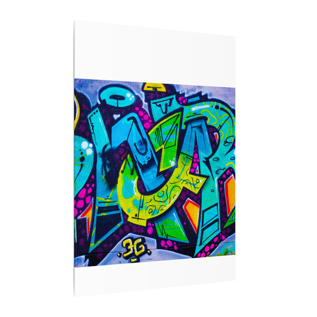 Graffiti Street Art Matte Canvas Print — Vibrant Urban Wall Art