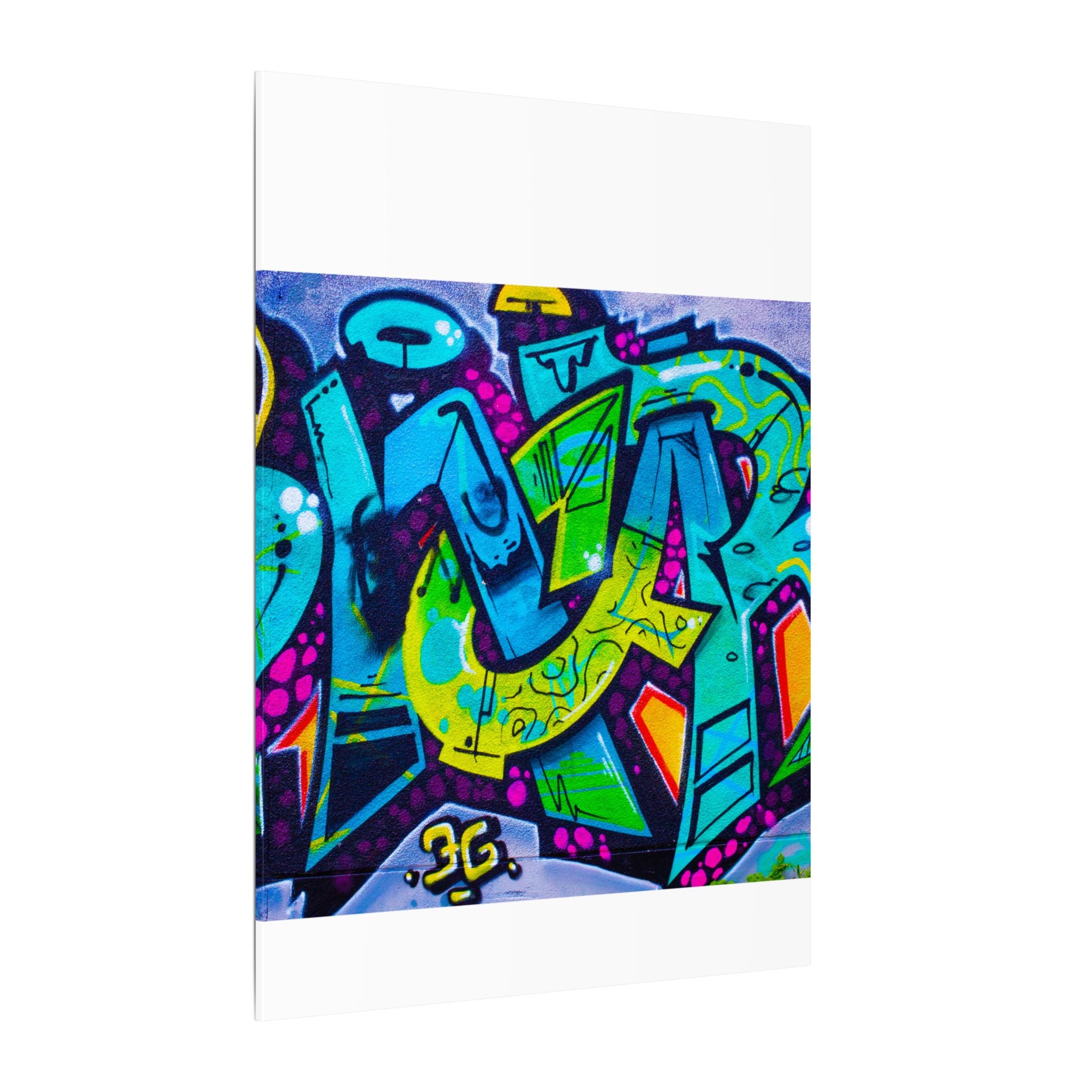 Graffiti Street Art Matte Canvas Print — Vibrant Urban Wall Art